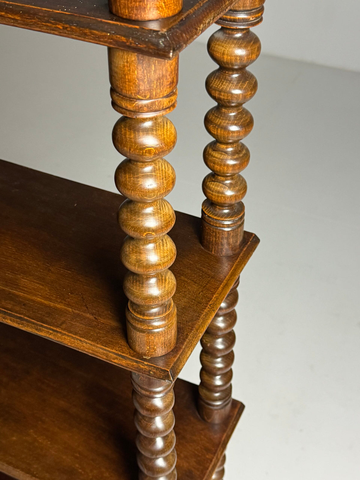 French Bobbin Bookcase in Walnut, Early to Mid 20th Century, photo 26