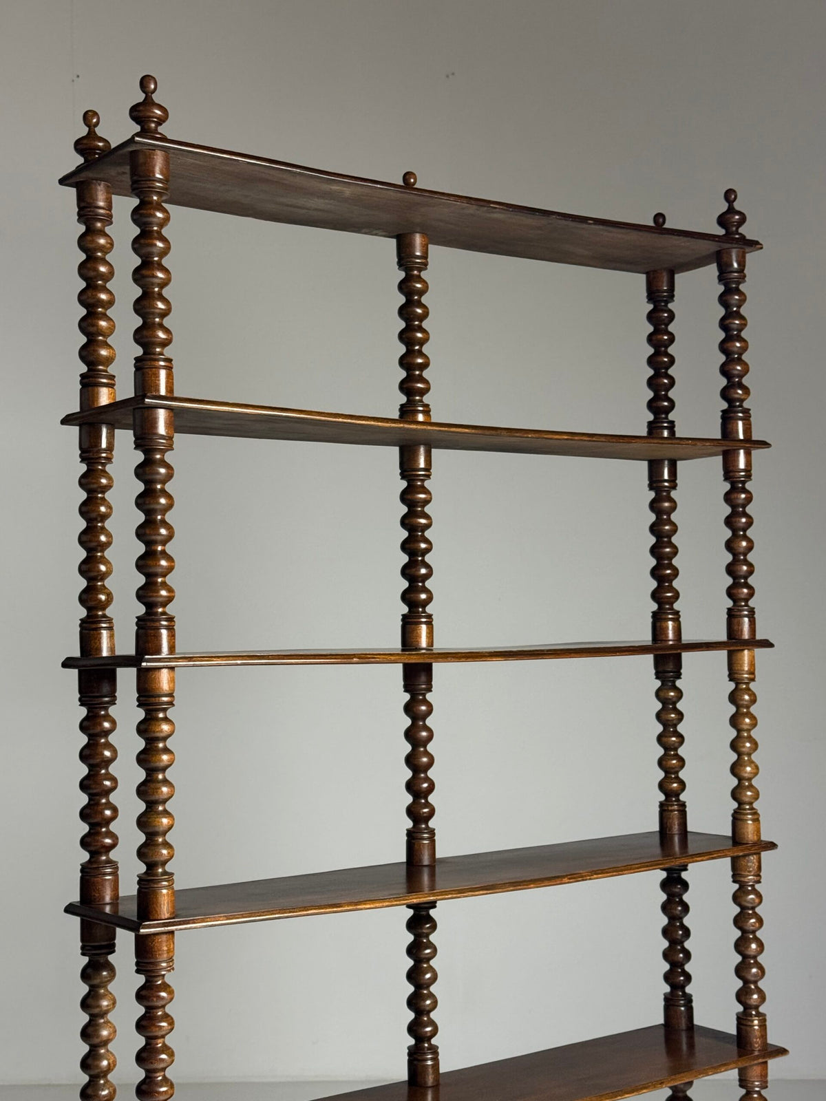 French Bobbin Bookcase in Walnut, Early to Mid 20th Century, photo 18