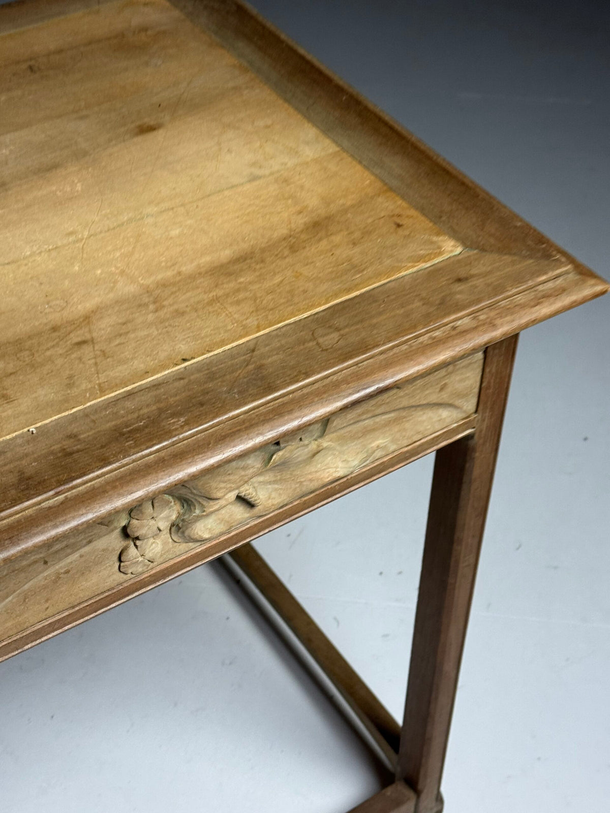 Art Nouveau Style Side Table with Carved Drawer, Early 20th Century, photo 14