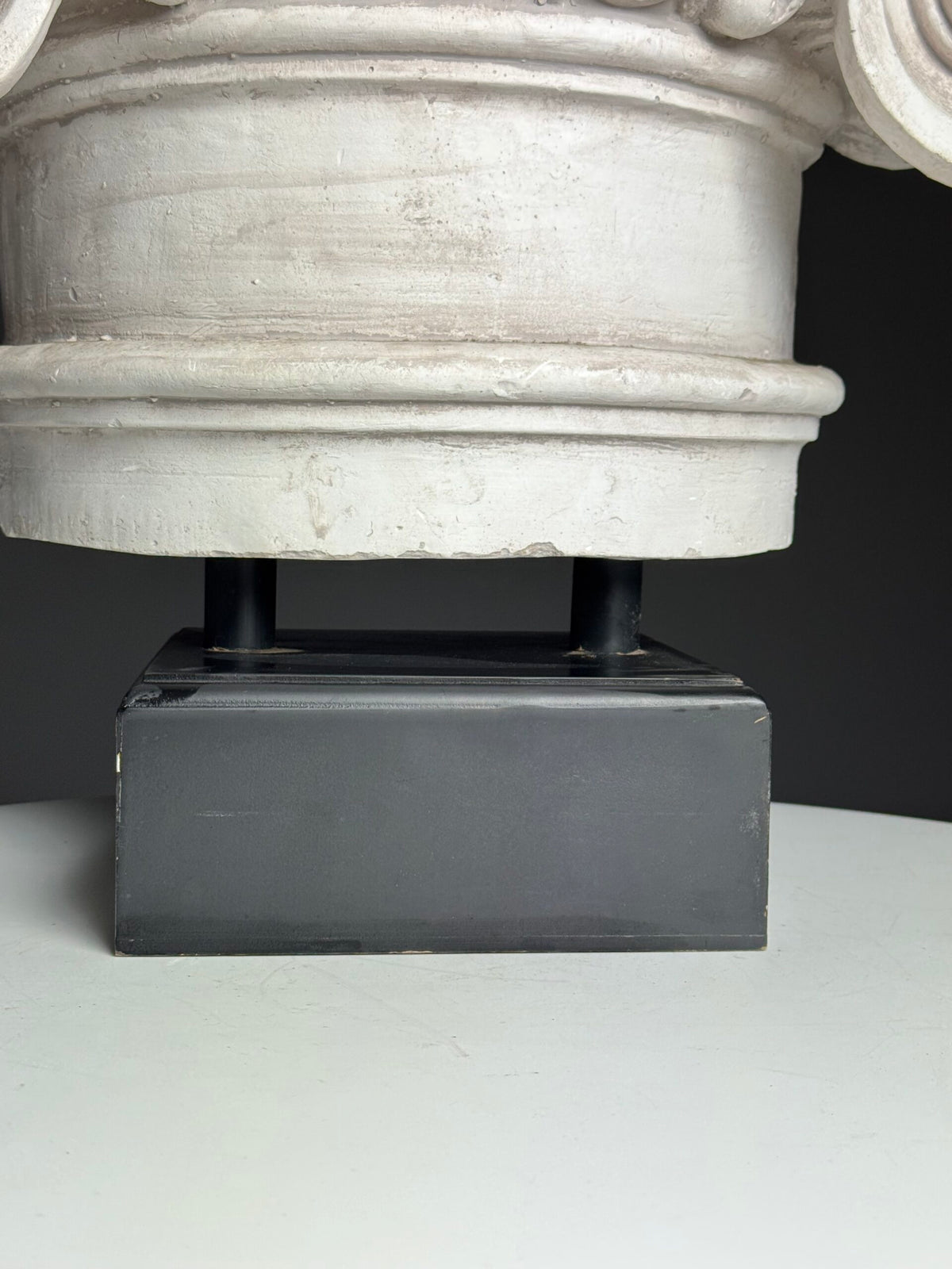 Ionic Plaster Capital on Black Plinth, England, photo 10