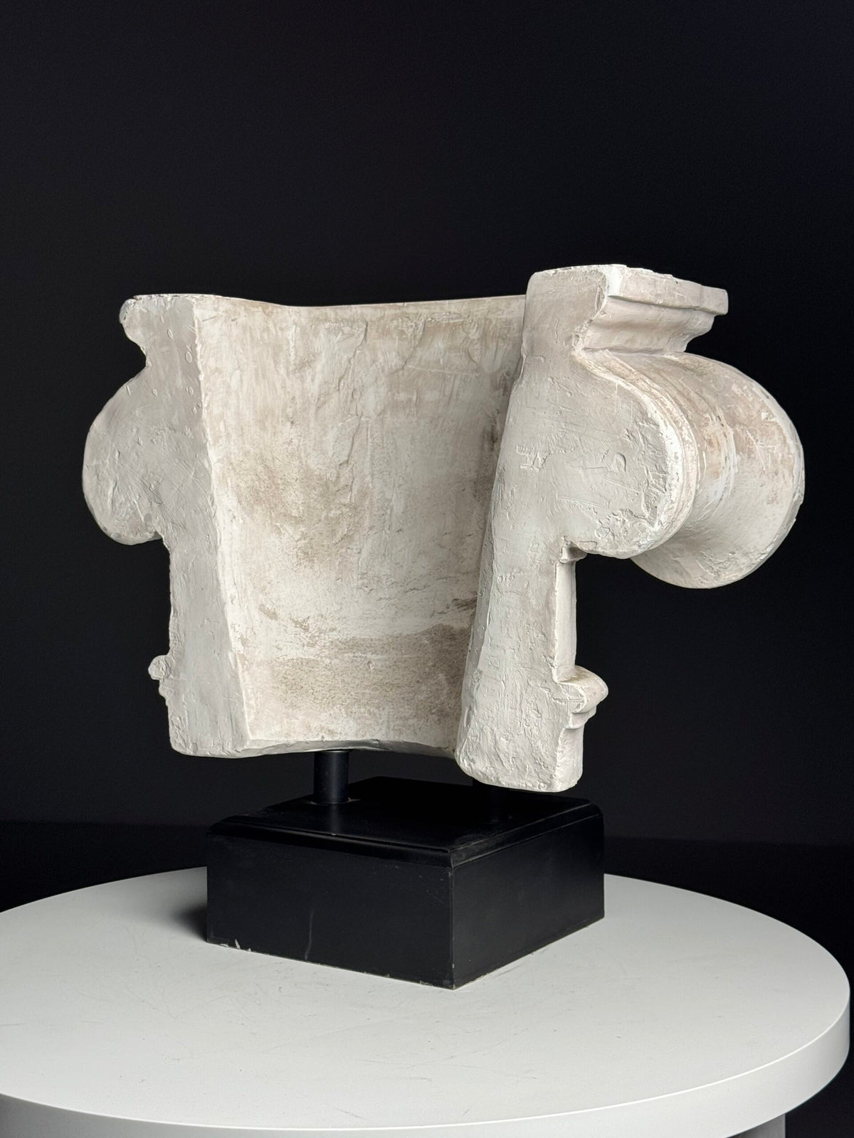 Ionic Plaster Capital on Black Plinth, England, photo 4