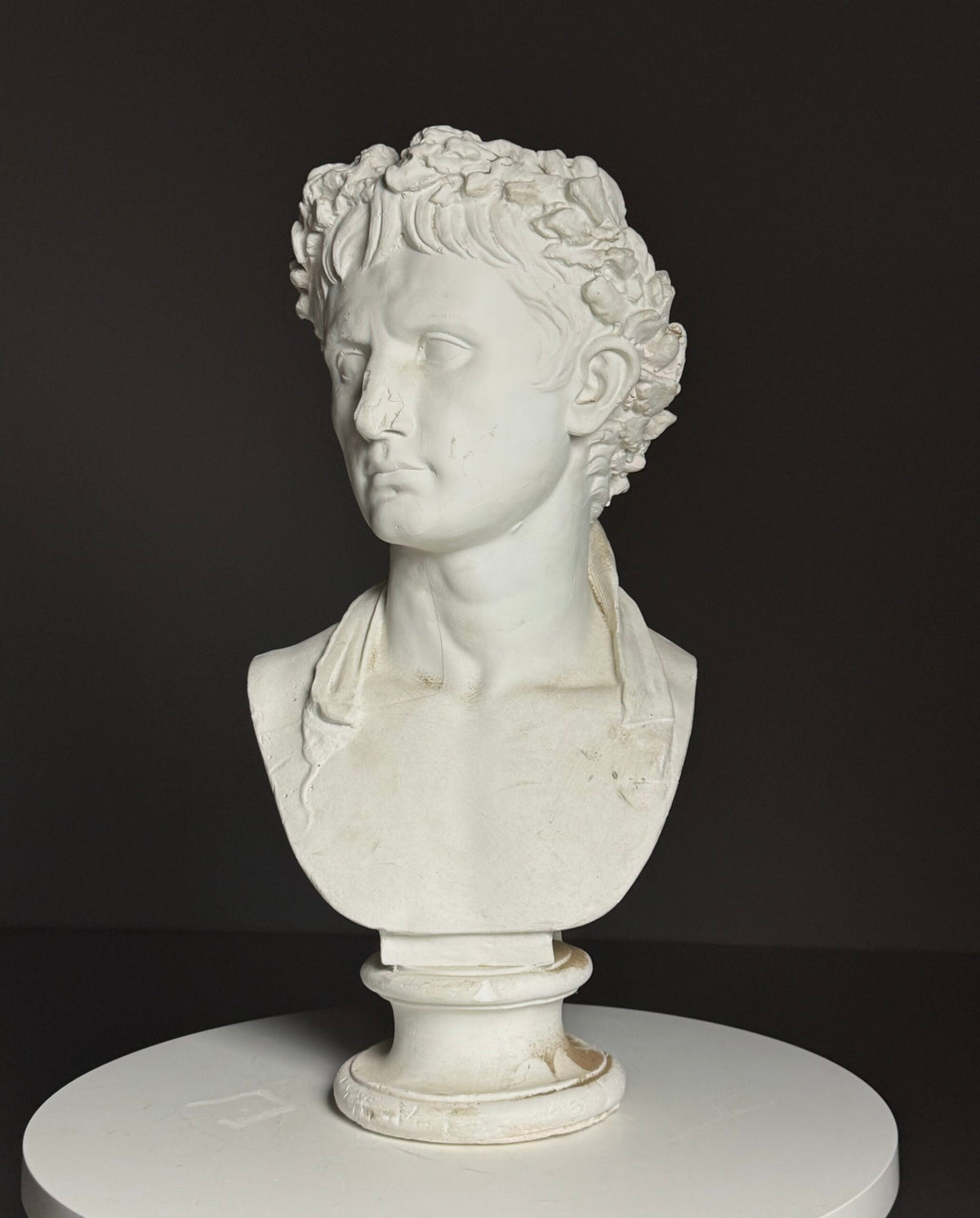 Plaster Bust of Emperor Augustus, Late 20th Century, photo 24
