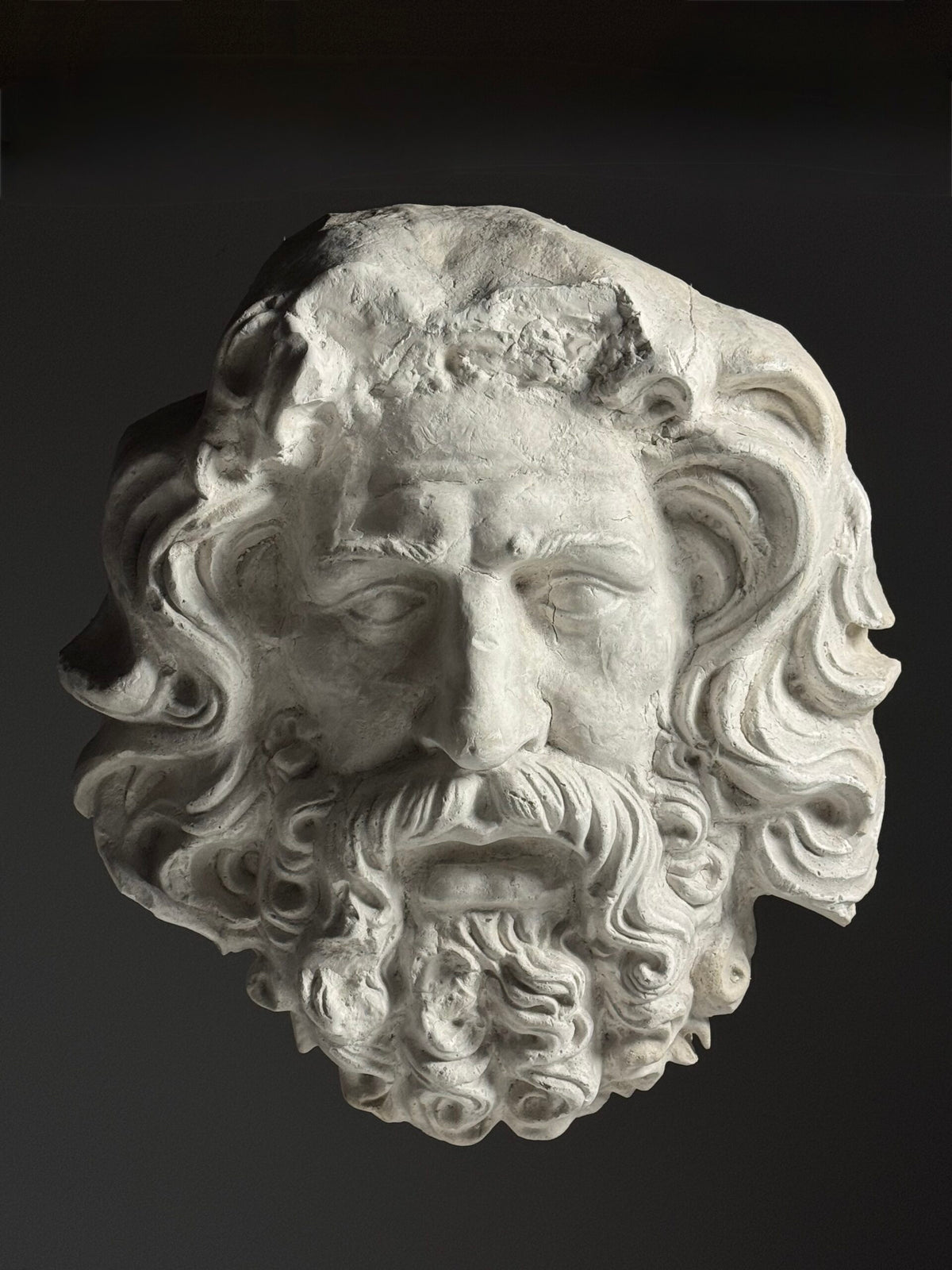 Gigantic Oversized Plaster Head of Zeus, photo 1