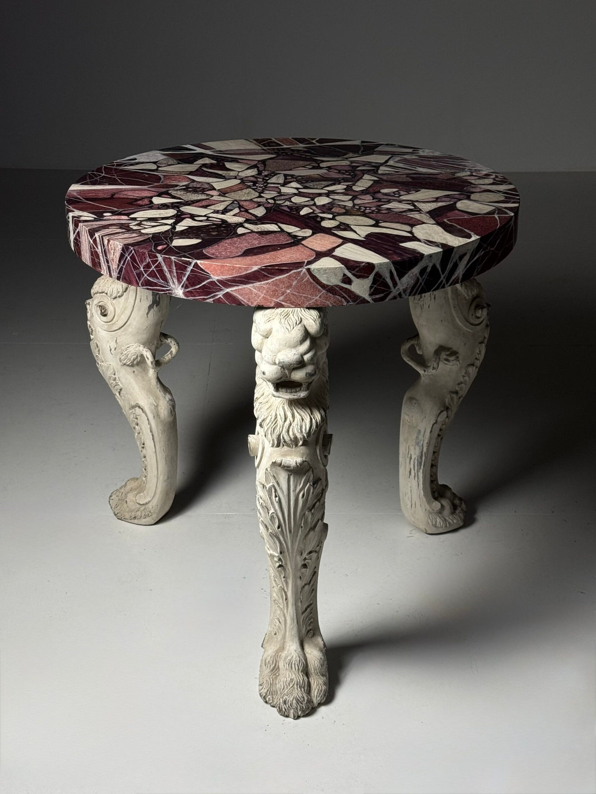 Grand Tour Style Faux Marble Center Table, Early 20th Century, photo 31