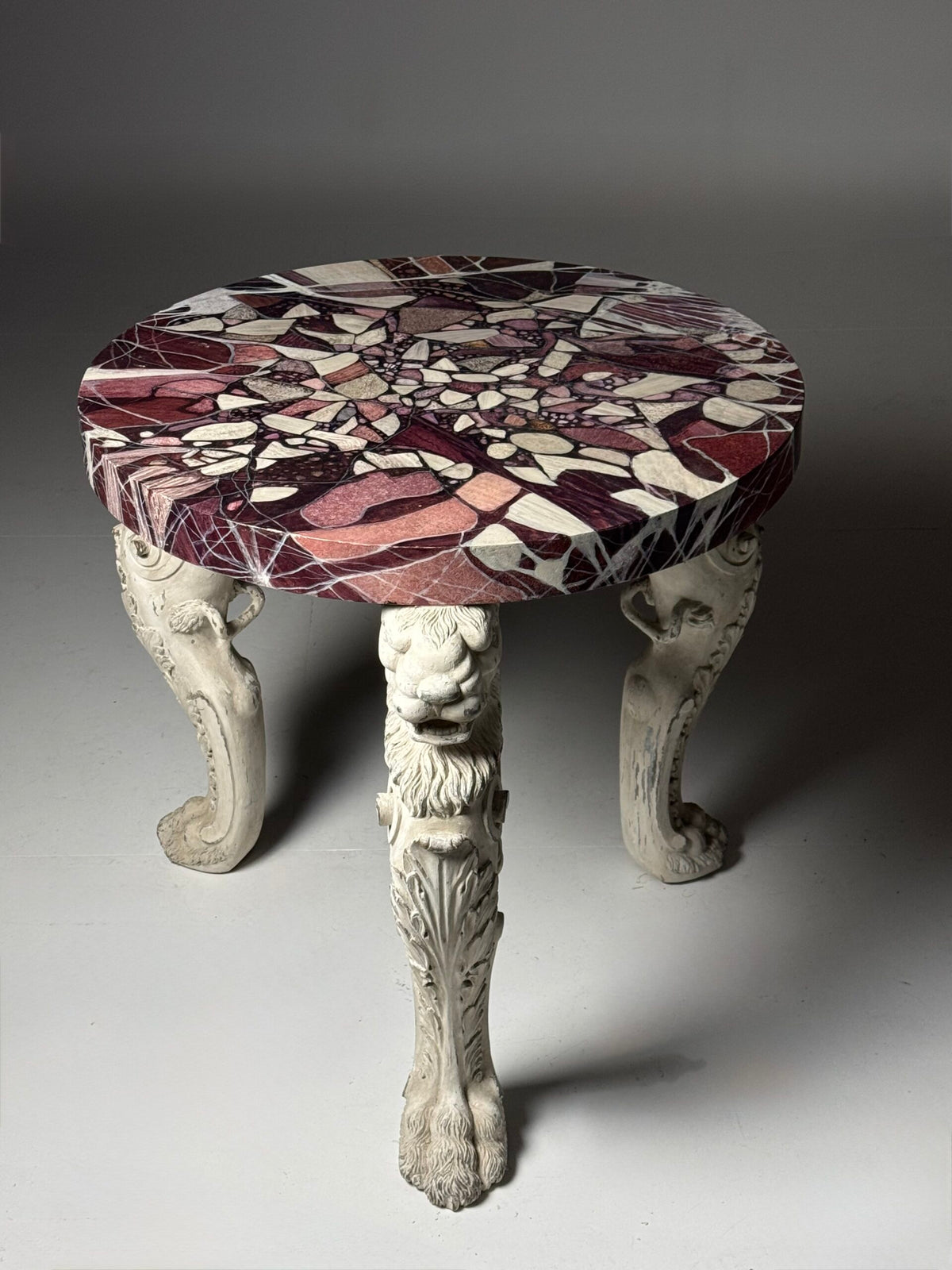Grand Tour Style Faux Marble Center Table, Early 20th Century, photo 28