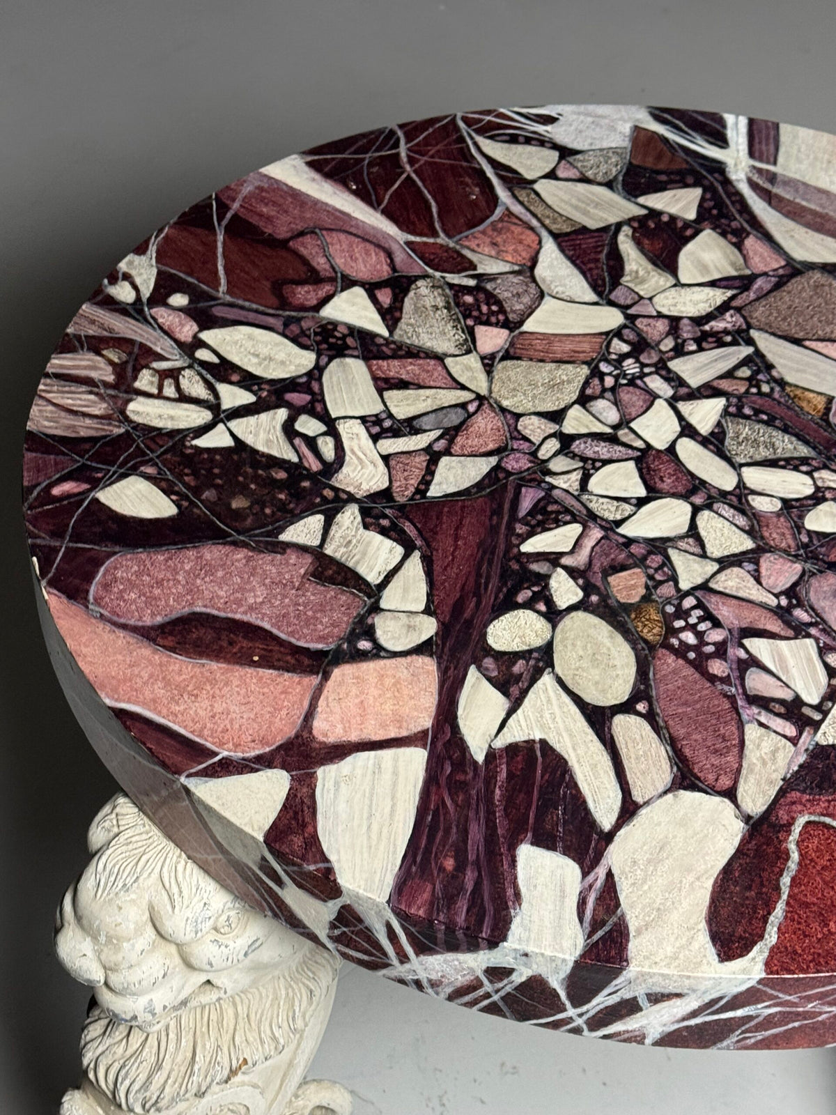 Grand Tour Style Faux Marble Center Table, Early 20th Century, photo 3
