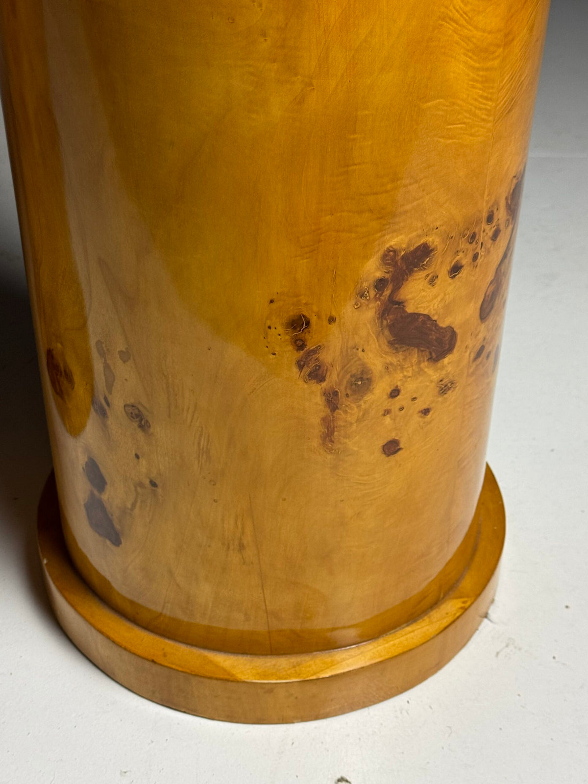 Pair of Biedermeier Style Burr Wood Columns, 20th Century, photo 4