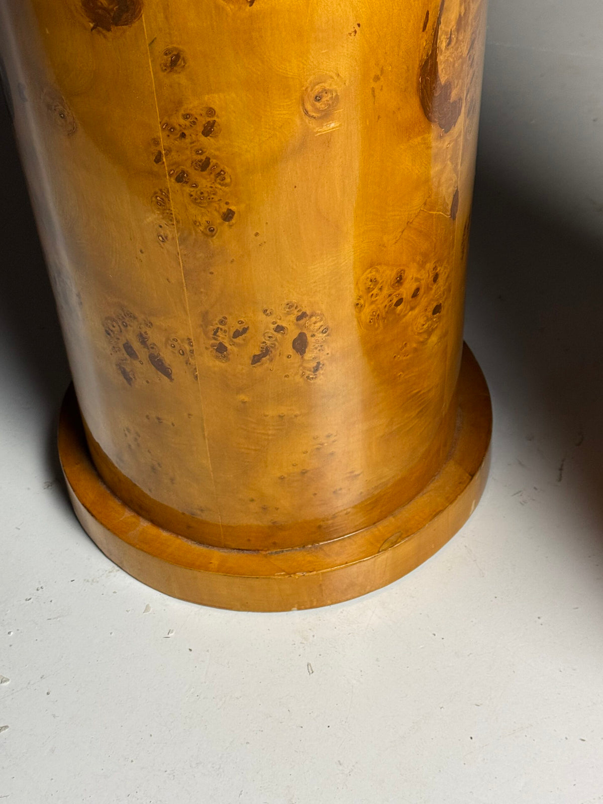 Pair of Biedermeier Style Burr Wood Columns, 20th Century, photo 3