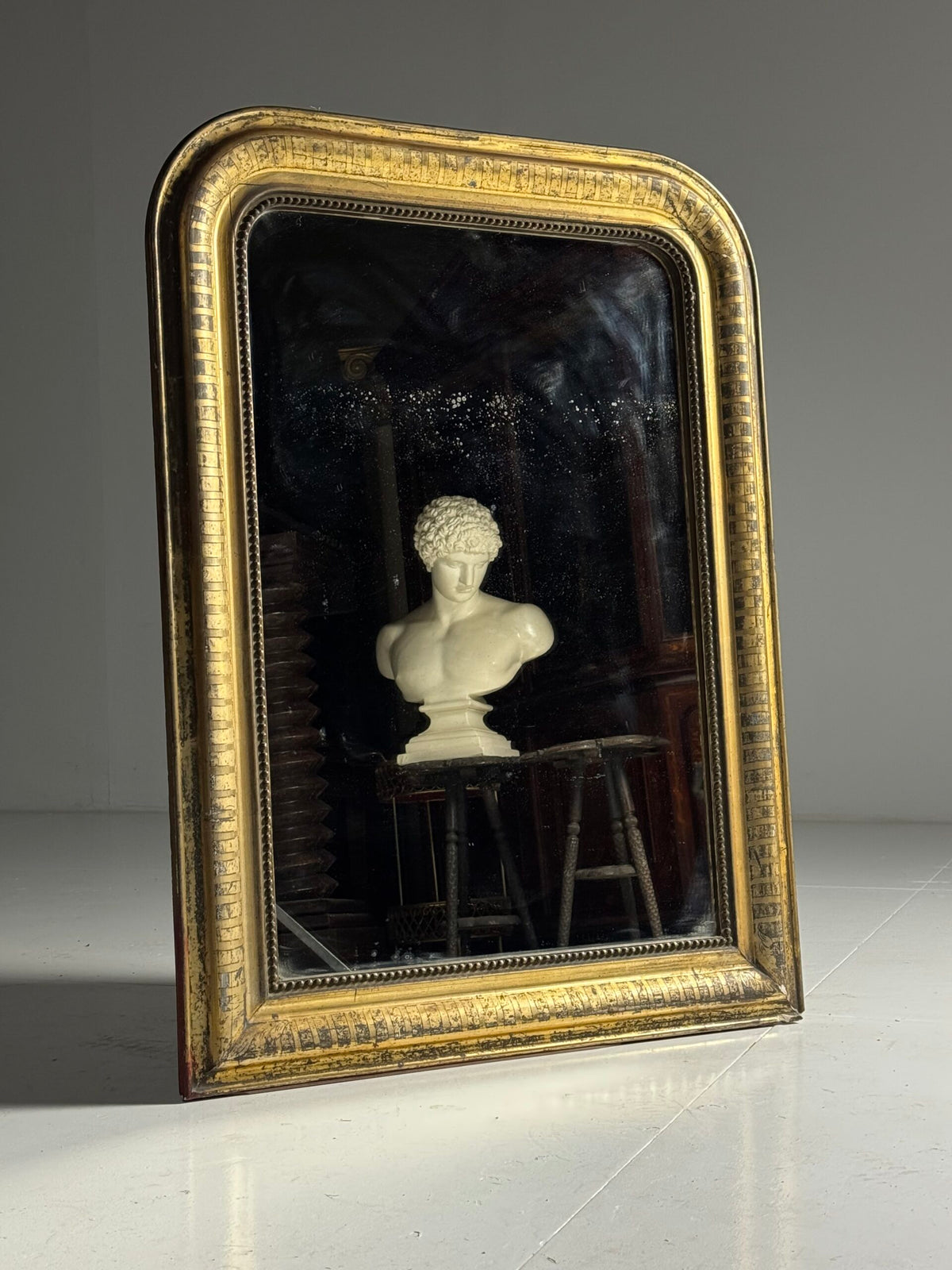 Louis Philippe Giltwood Mirror, France, 19th Century, photo 12