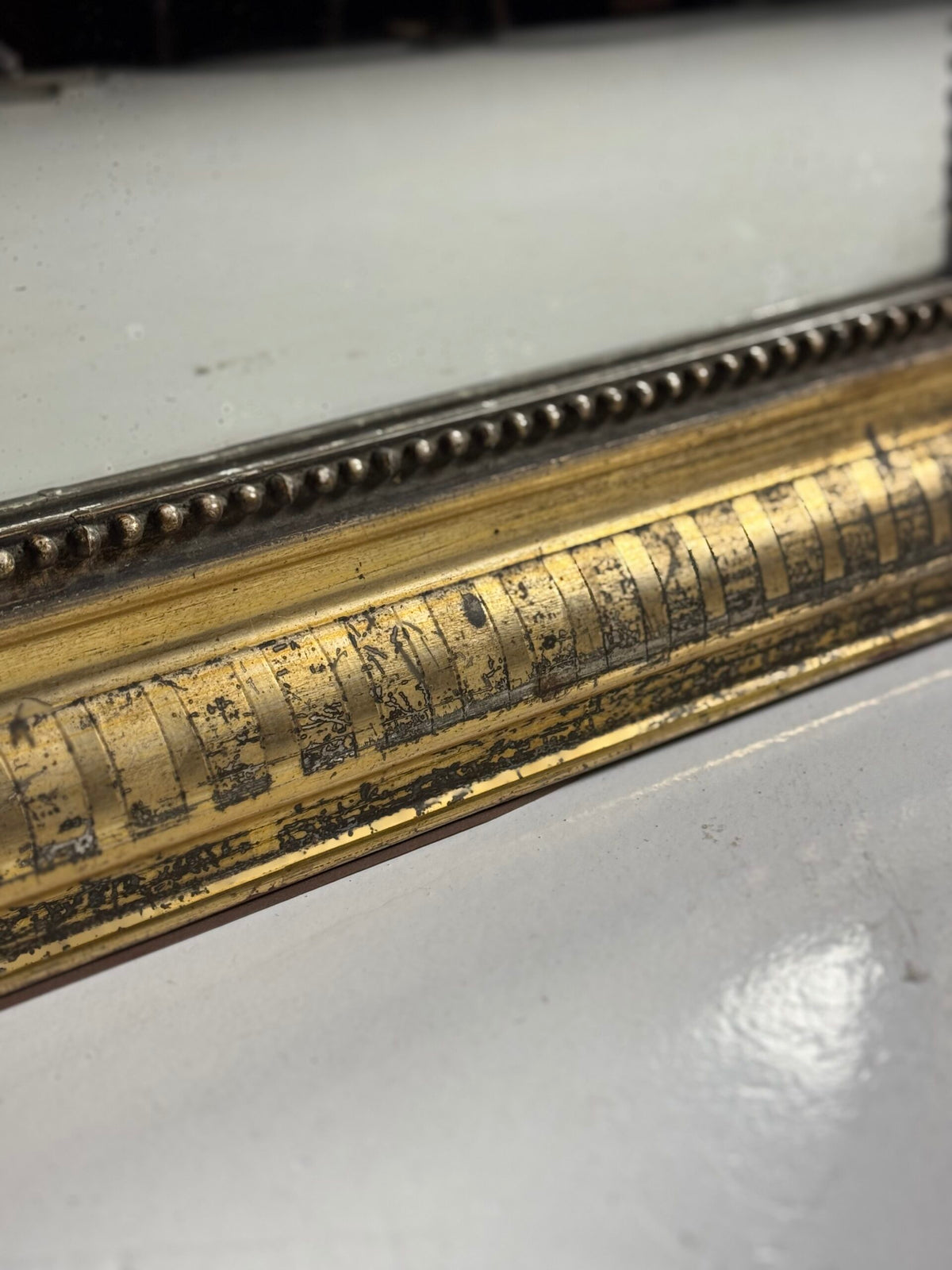 Louis Philippe Giltwood Mirror, France, 19th Century, photo 9
