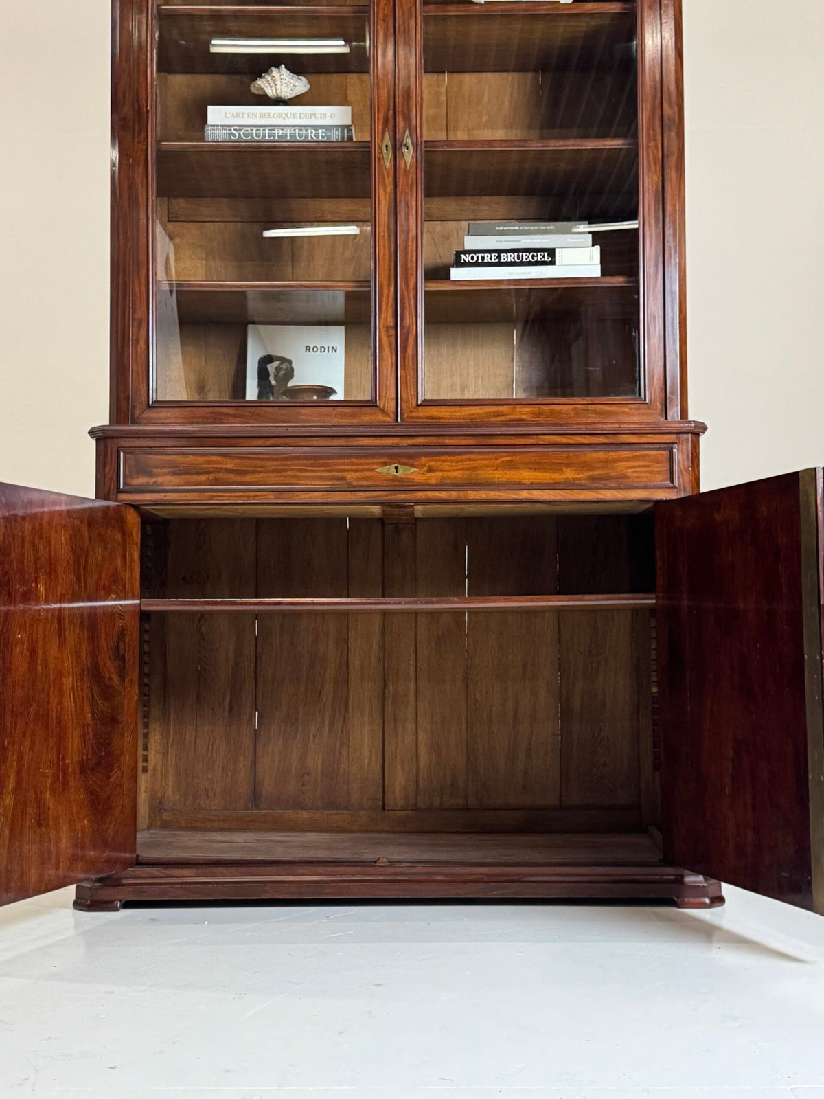 Louis Philippe Mahogany Bookcase, Belgian or French, 19th Century, photo 9