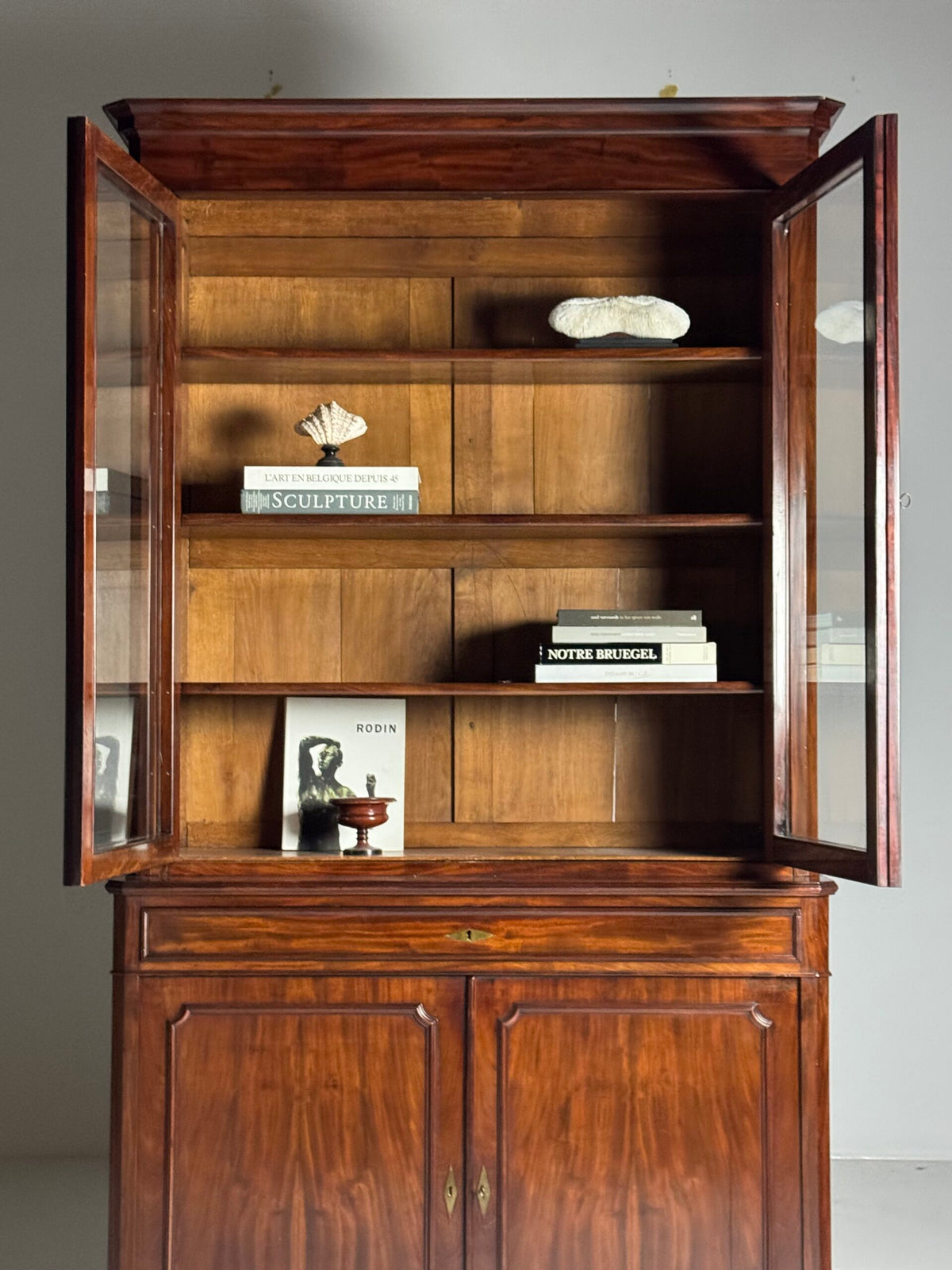 Louis Philippe Mahogany Bookcase, Belgian or French, 19th Century, photo 17