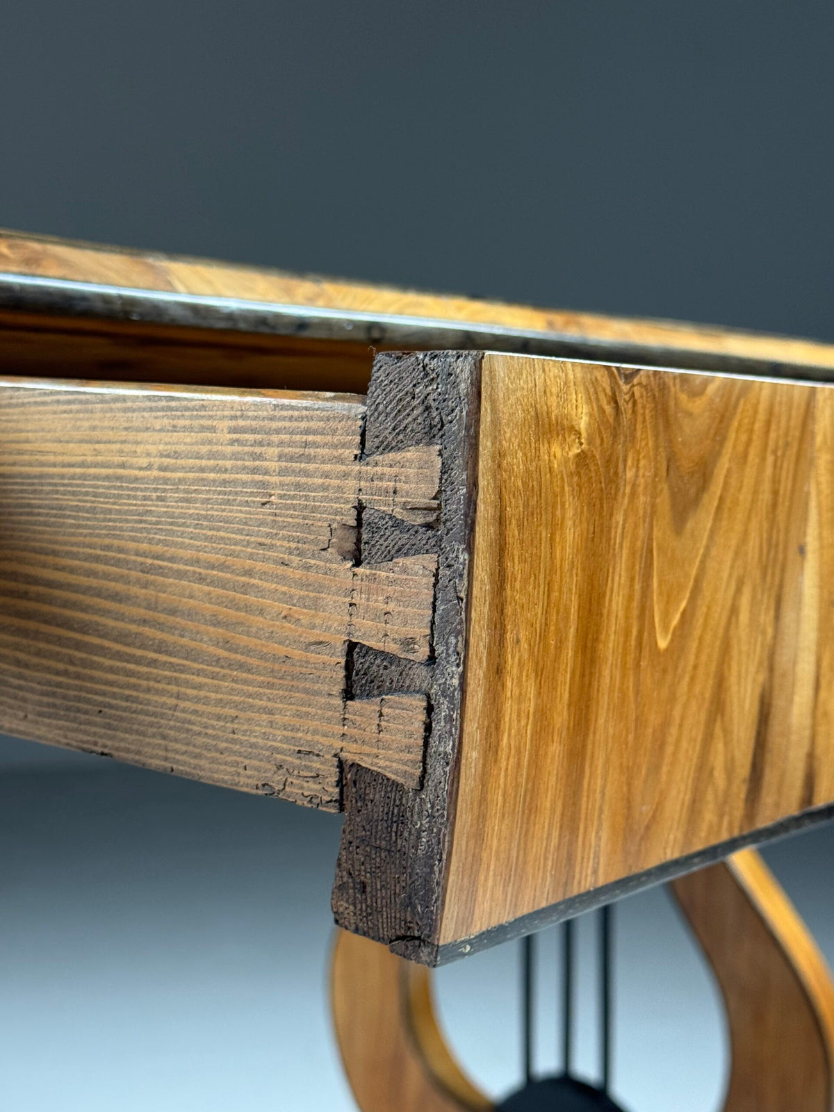 Biedermeier Ash Writing Table, Germany or Austria, Mid 19th Century, photo 13