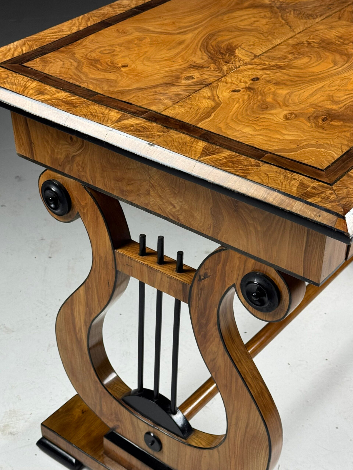 Biedermeier Ash Writing Table, Germany or Austria, Mid 19th Century, photo 9