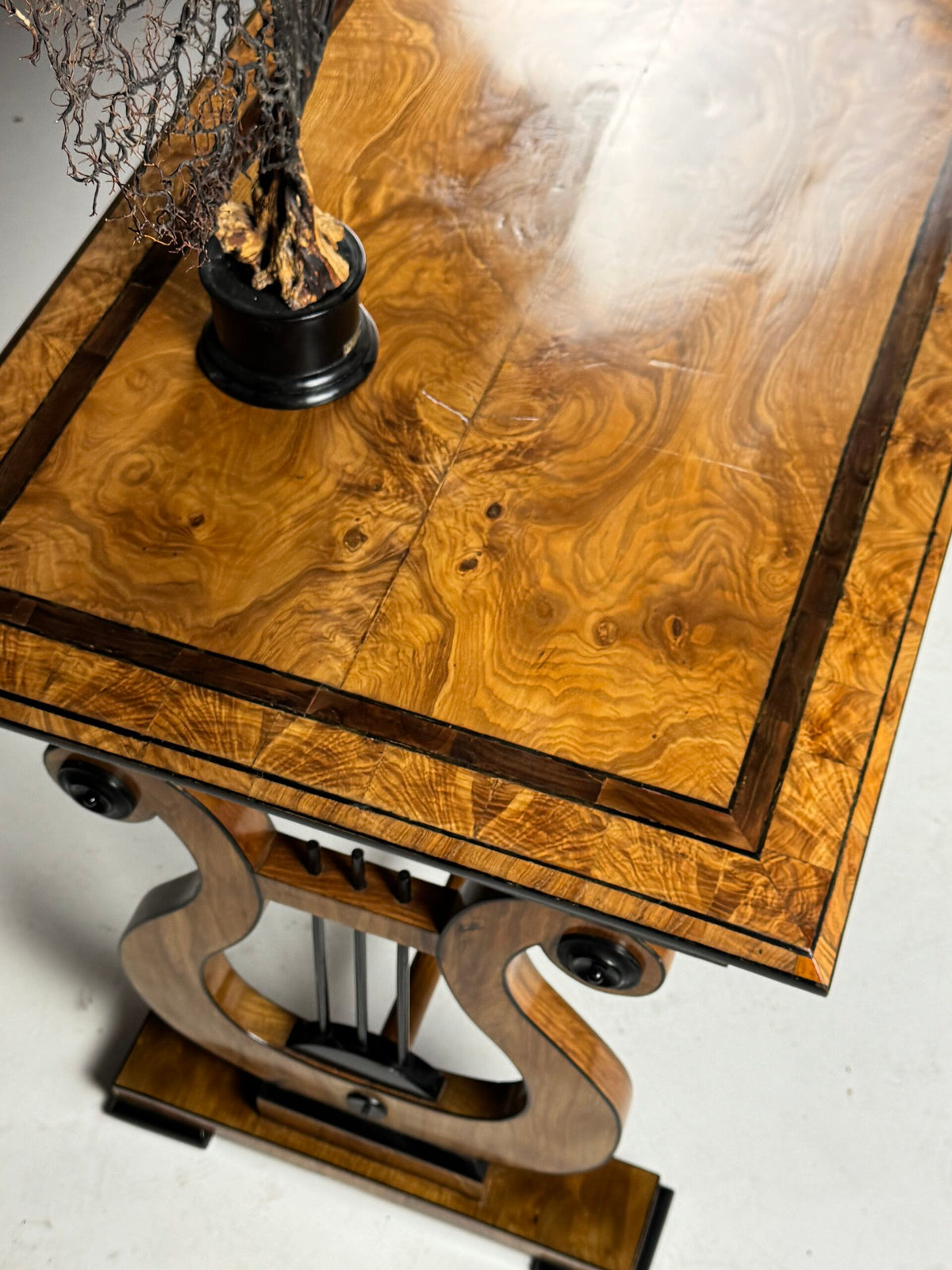 Biedermeier Ash Writing Table, Germany or Austria, Mid 19th Century, photo 7