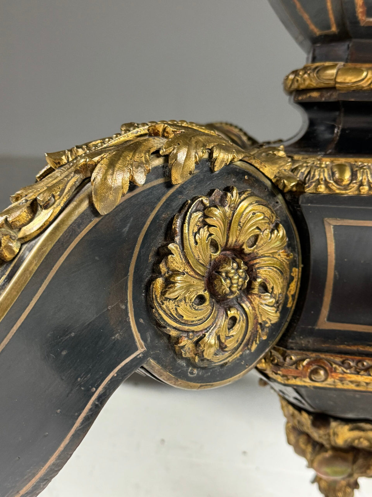 Napoleon III Ebonised Center Table with Gilt Bronze Mounts, photo 5