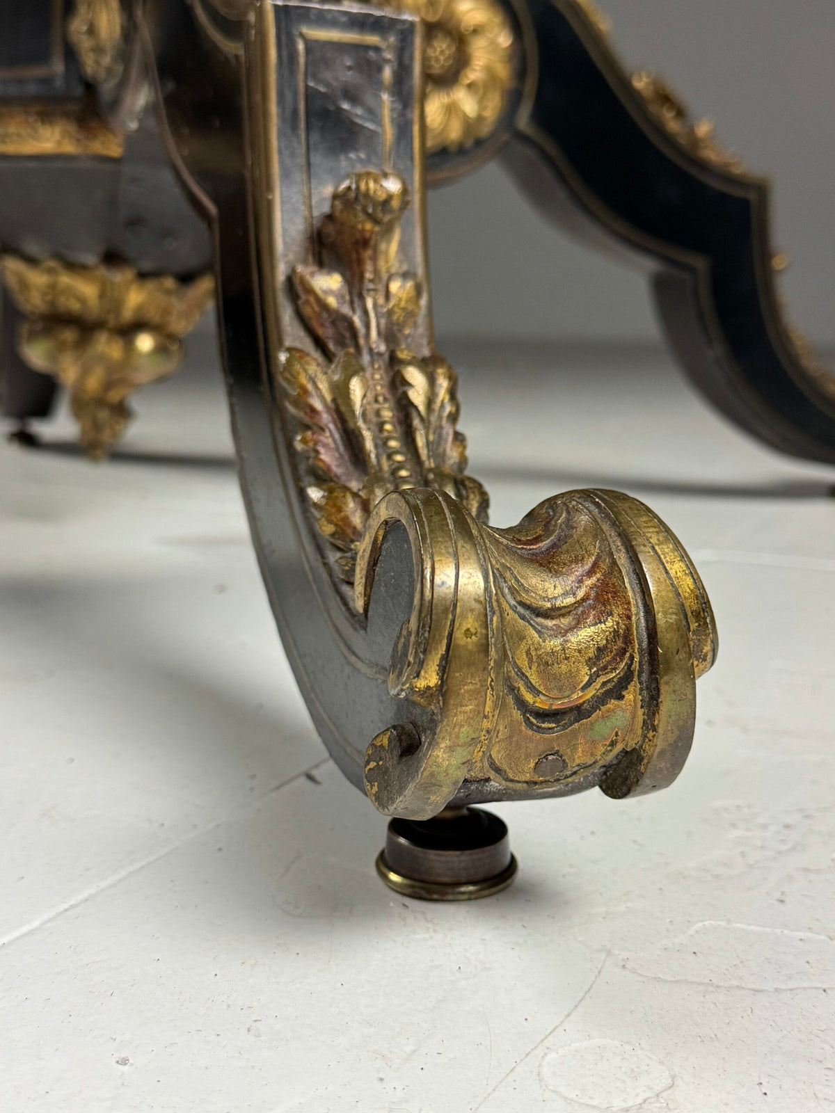 Napoleon III Ebonised Center Table with Gilt Bronze Mounts, photo 11
