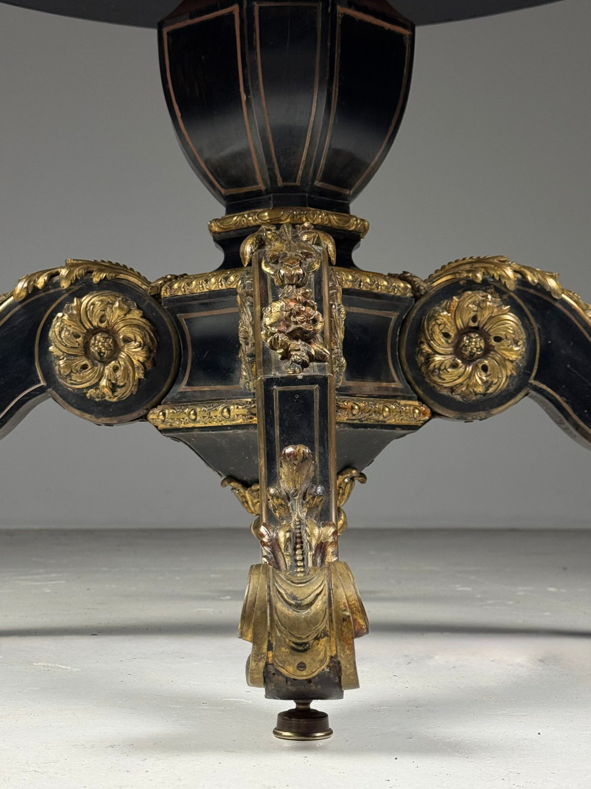 Napoleon III Ebonised Center Table with Gilt Bronze Mounts, photo 16