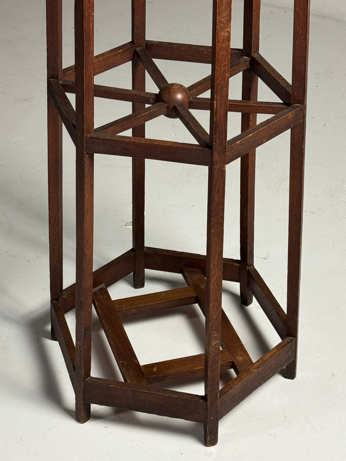 Arts and Crafts Oak Coat Stand, Early 20th Century, photo 4