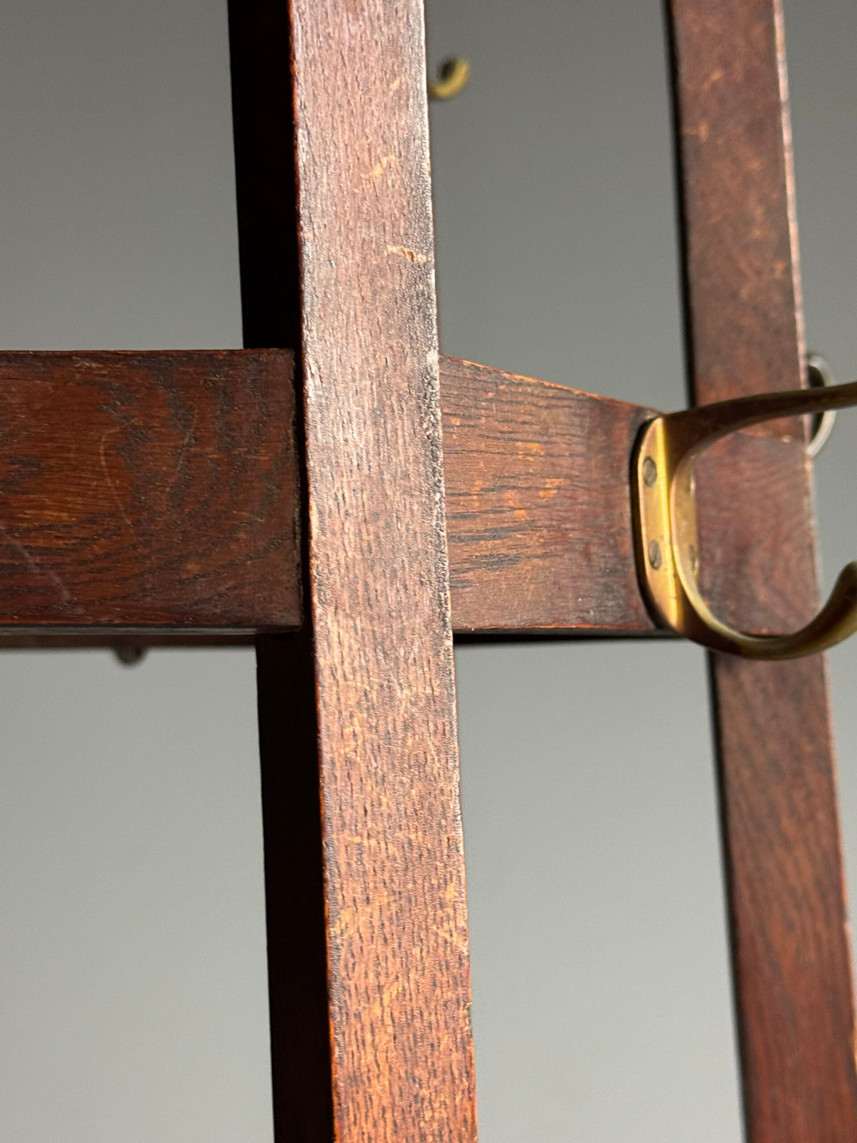 Arts and Crafts Oak Coat Stand, Early 20th Century, photo 6