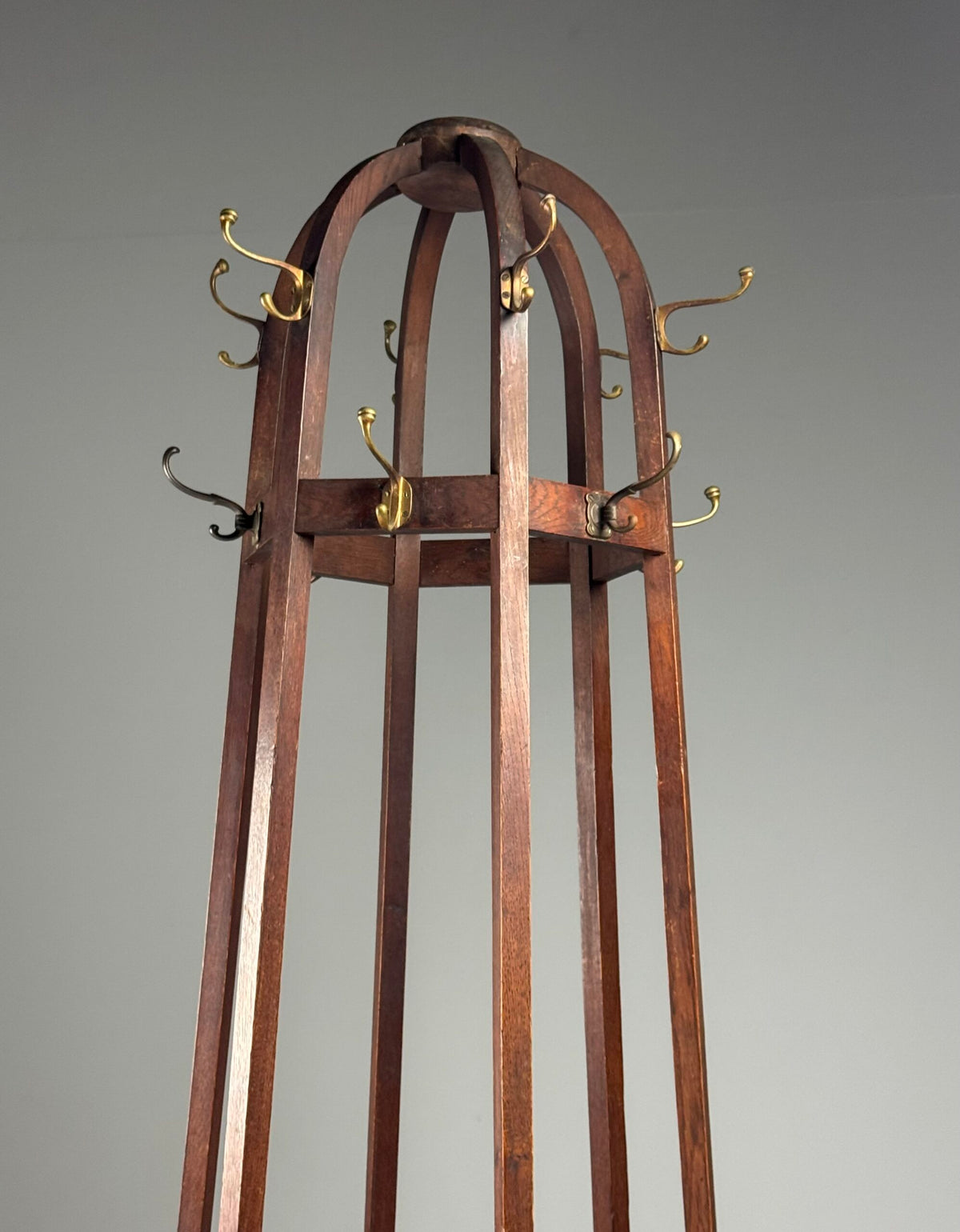 Arts and Crafts Oak Coat Stand, Early 20th Century, photo 12