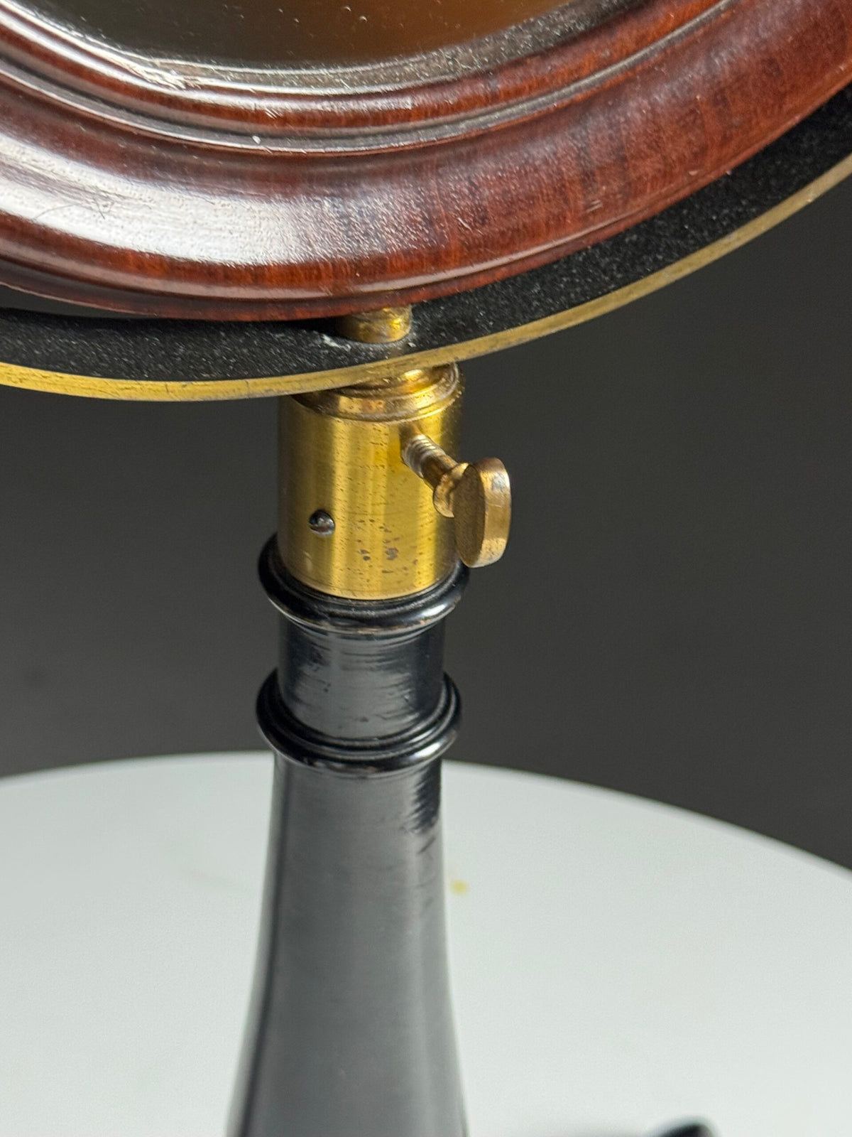 English Mahogany Dressing Table Mirror with Cast Iron Base, photo 3