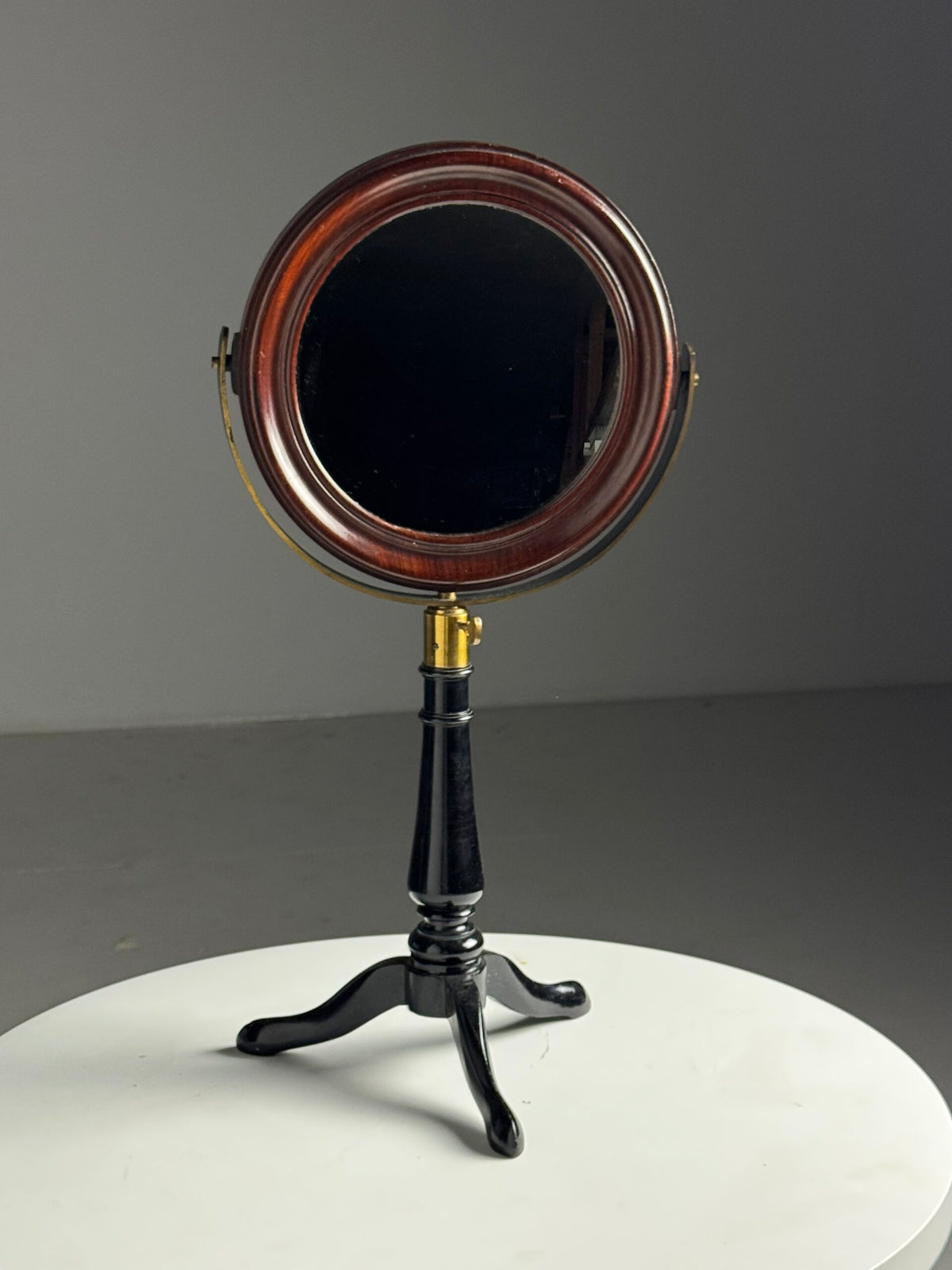 English Mahogany Dressing Table Mirror with Cast Iron Base, photo 11