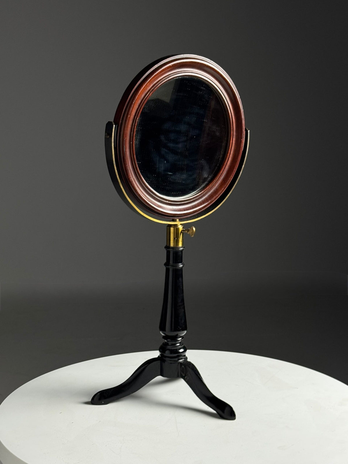 English Mahogany Dressing Table Mirror with Cast Iron Base, photo 12