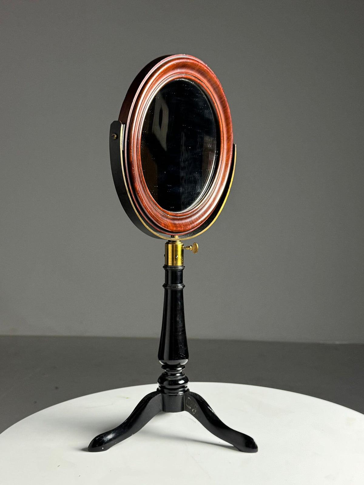 English Mahogany Dressing Table Mirror with Cast Iron Base, photo 16