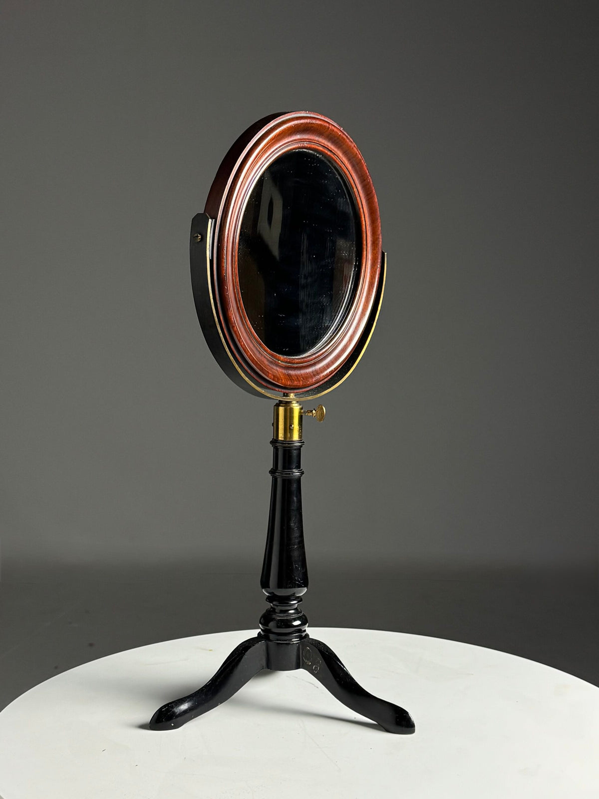 English Mahogany Dressing Table Mirror with Cast Iron Base, photo 17