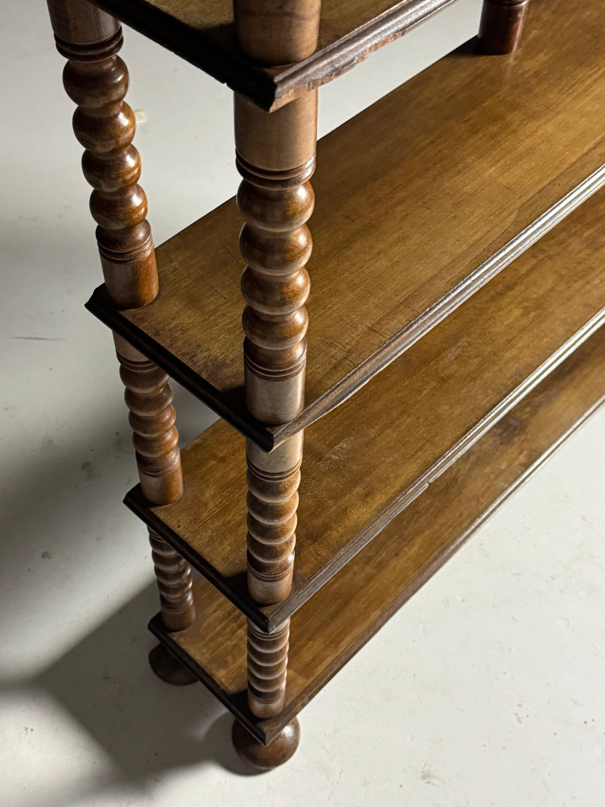 French Bobbin Bookcase with Seven Shelves, Early 20th Century, photo 6