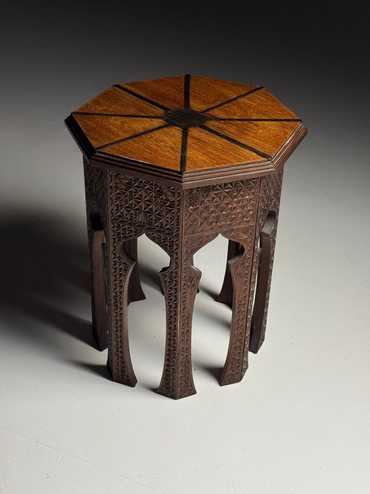 Anglo Indian Carved Hardwood Side Table, circa 1900, photo 10