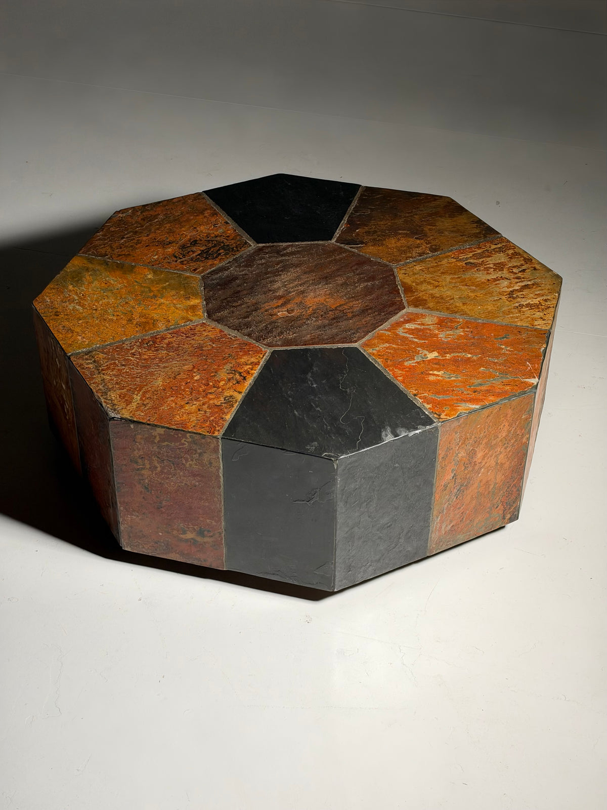 1970s slate coffee table