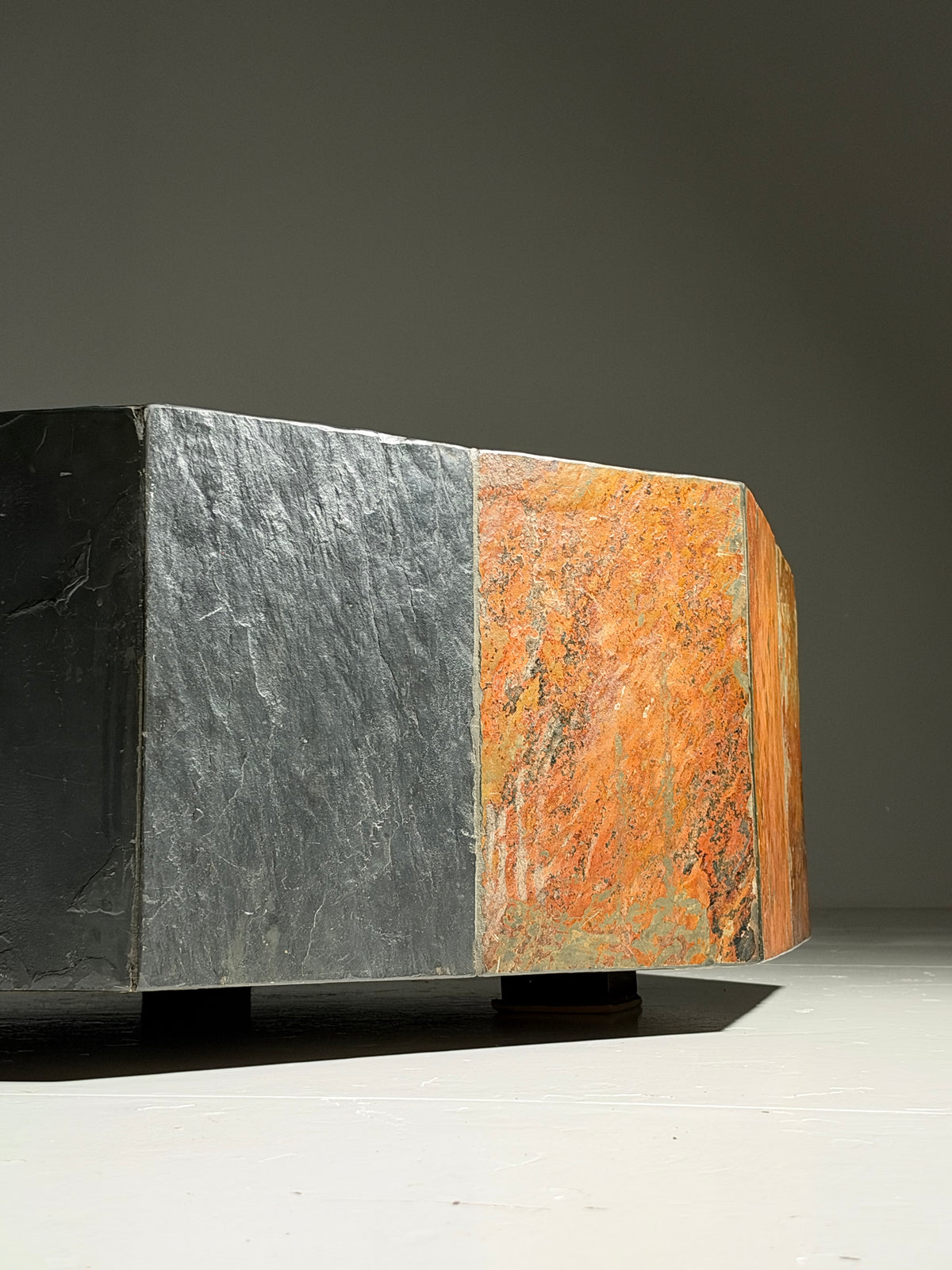 1970s slate coffee table