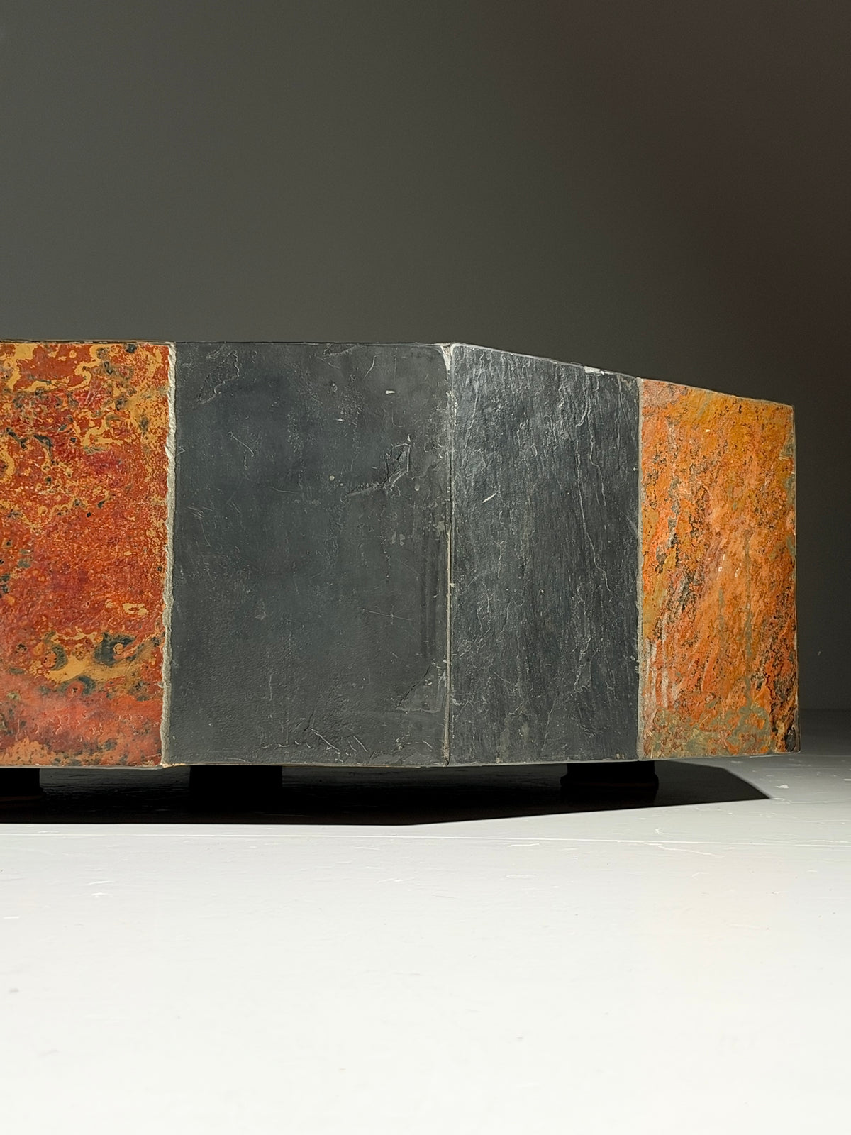 1970s slate coffee table