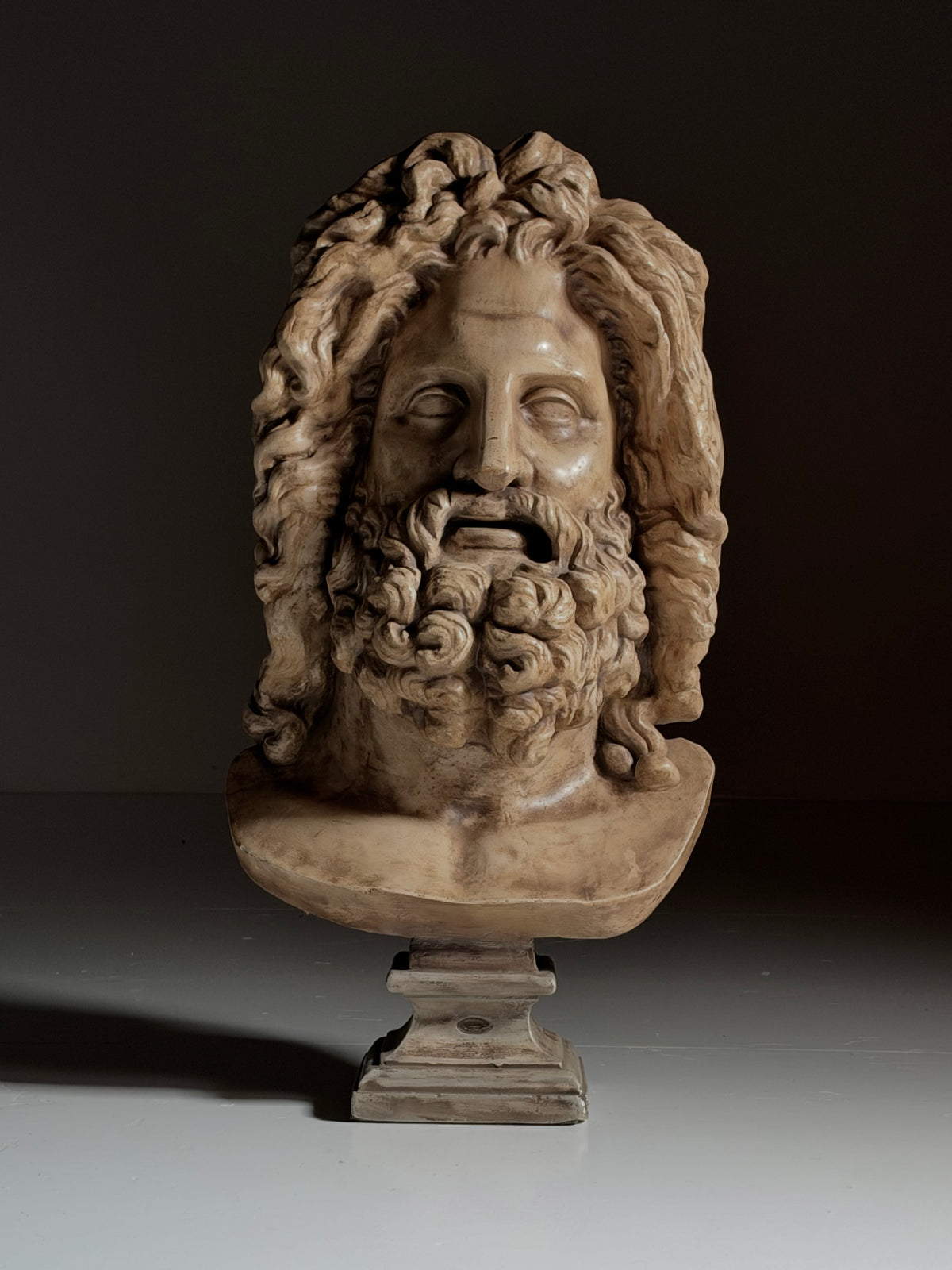 Plaster bust of Zeus