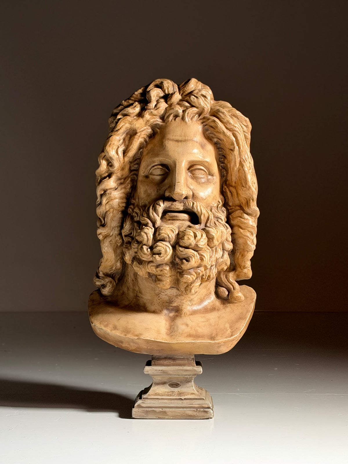 Plaster bust of Zeus