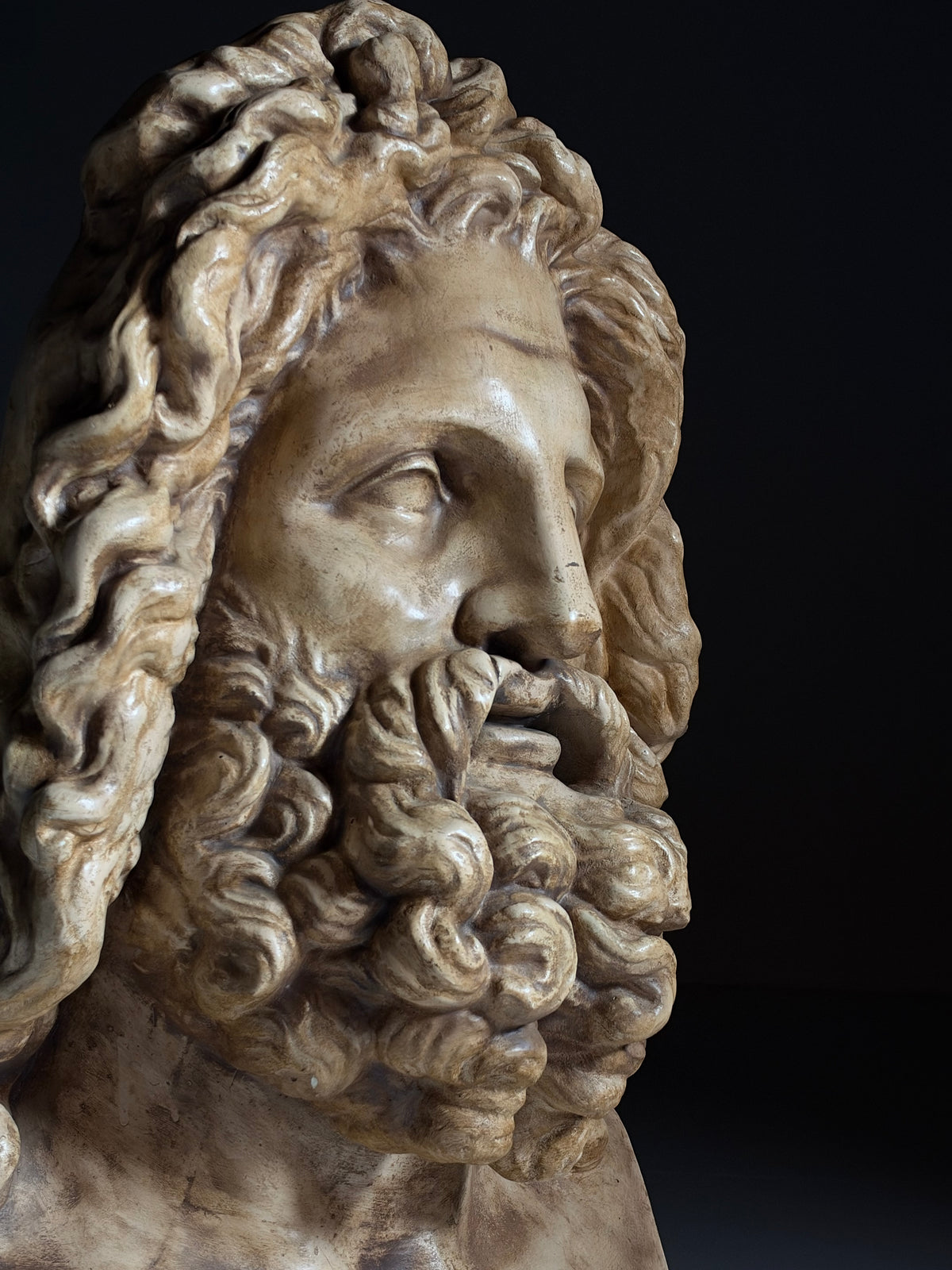 Plaster bust of Zeus