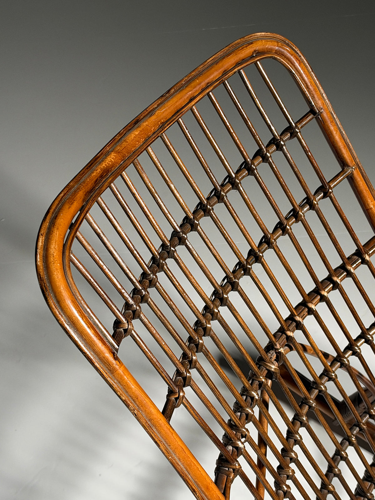 Rattan rocking chair, circa 1950