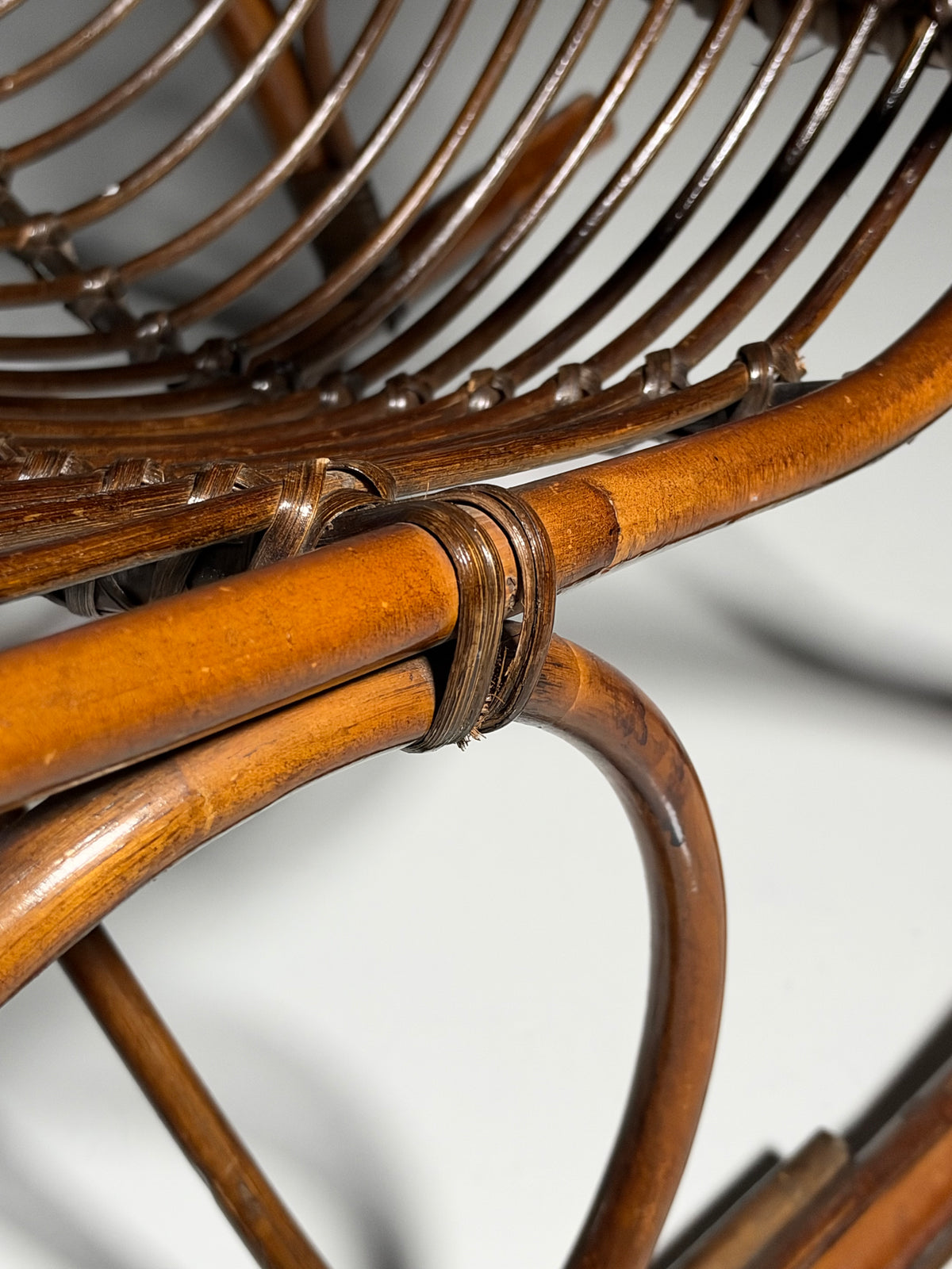 Rattan rocking chair, circa 1950