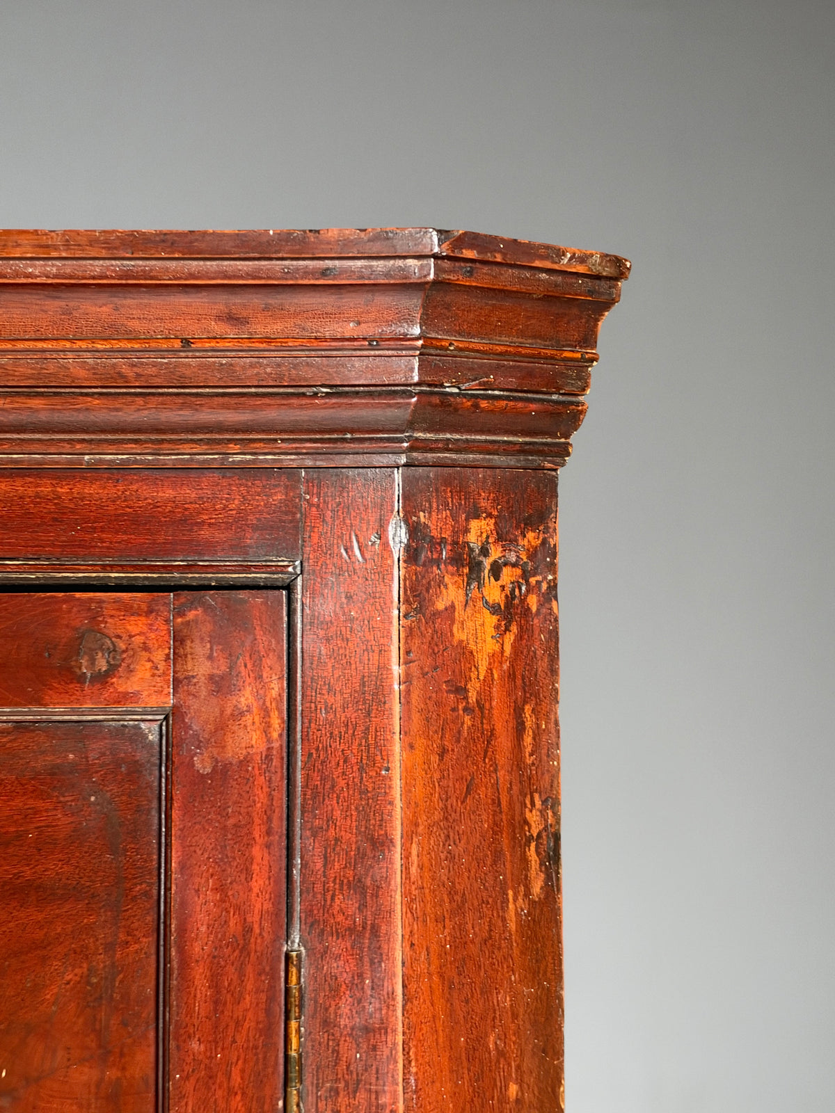 19th century English mahogany corner cabinet