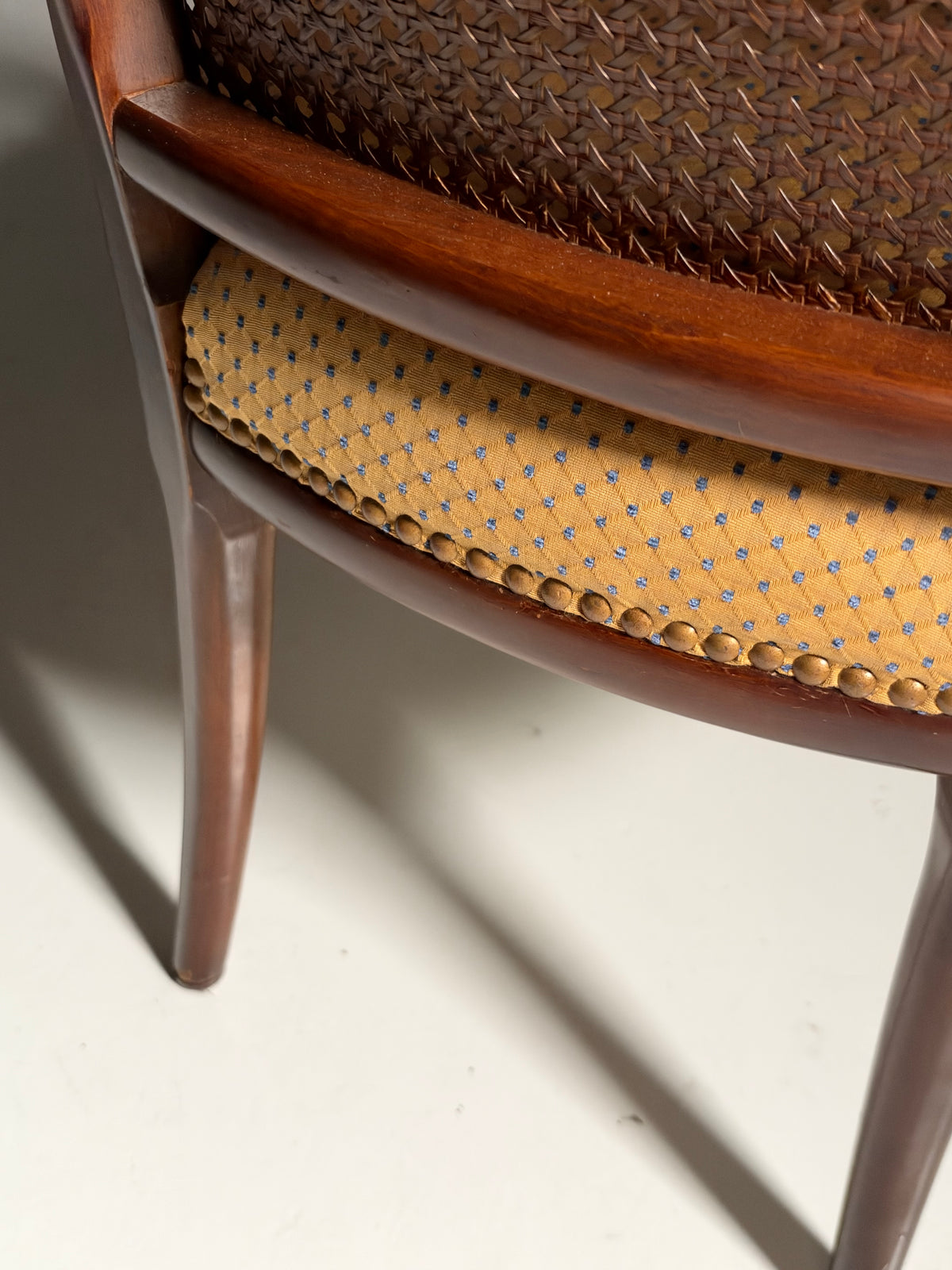 Set of 2 faux bamboo armchairs