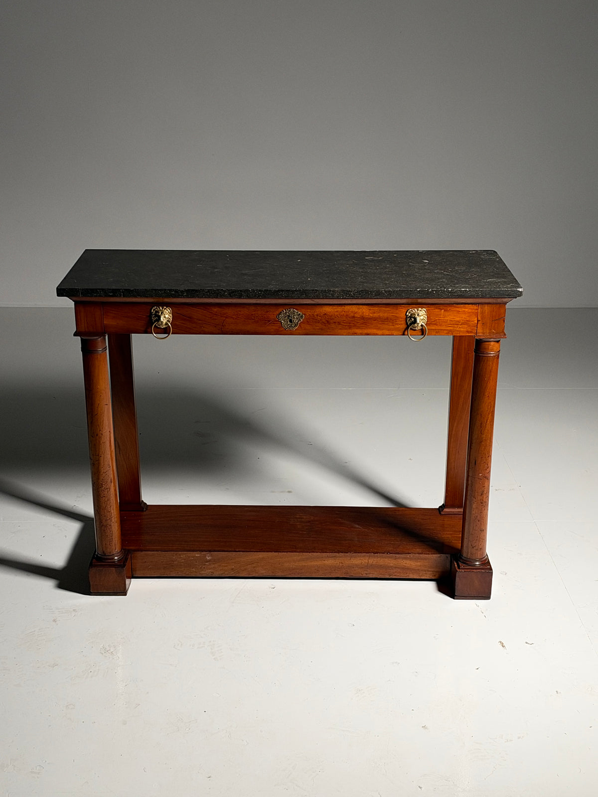 19th century Empire style trumeau side table
