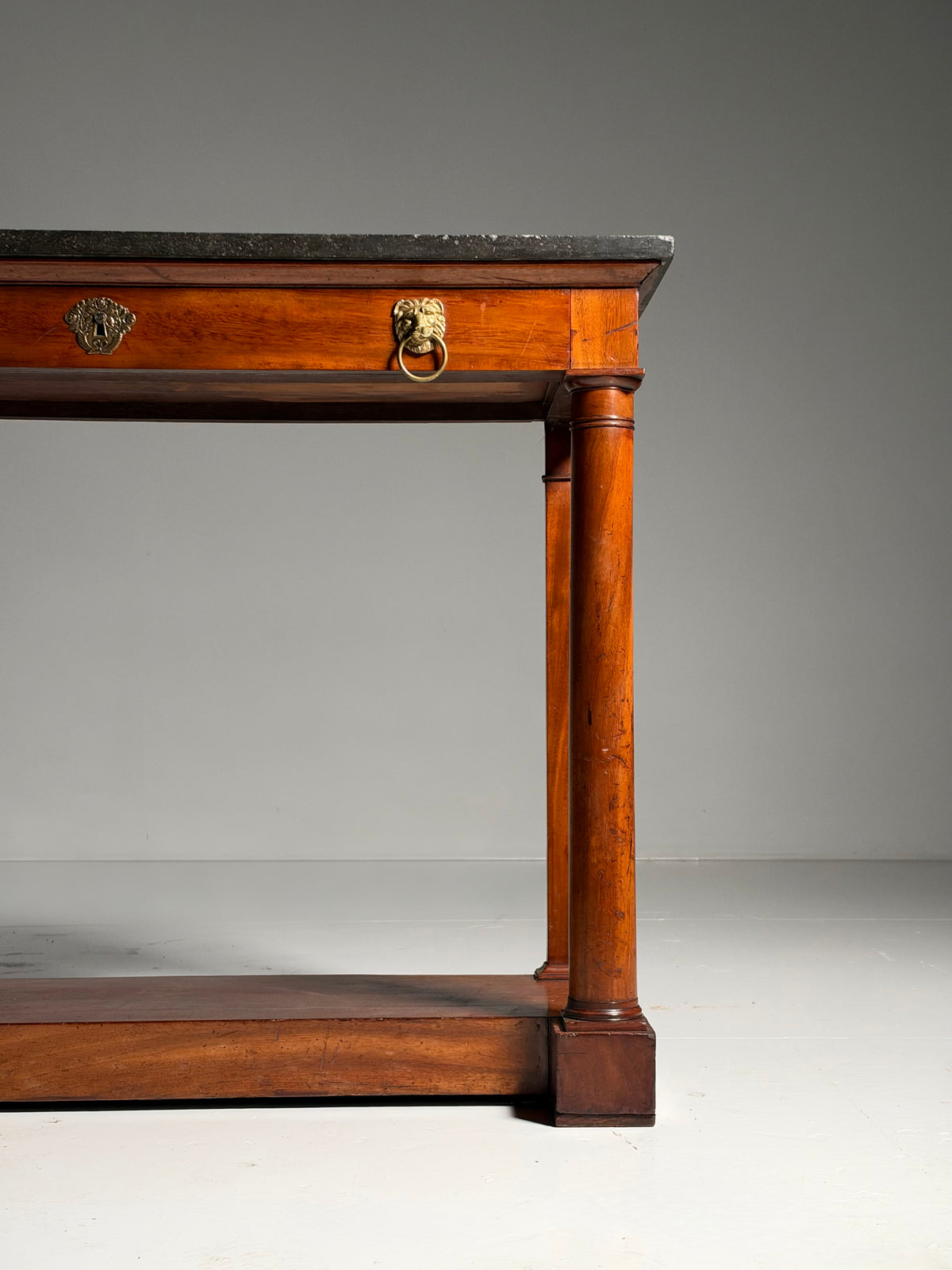 19th century Empire style trumeau side table