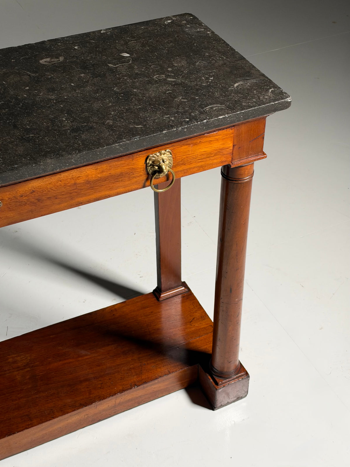 19th century Empire style trumeau side table