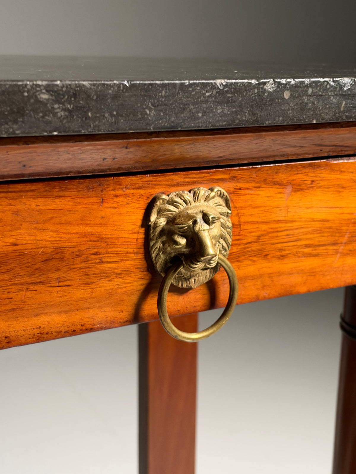 19th century Empire style trumeau side table