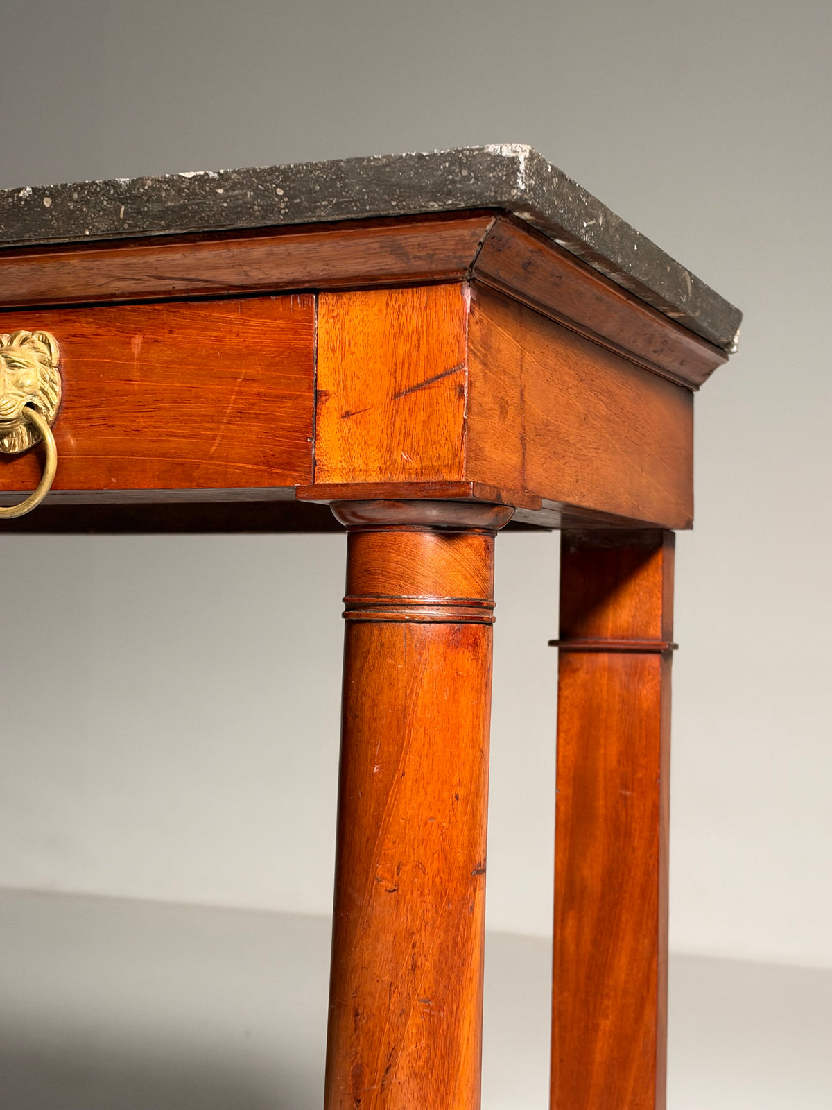 19th century Empire style trumeau side table