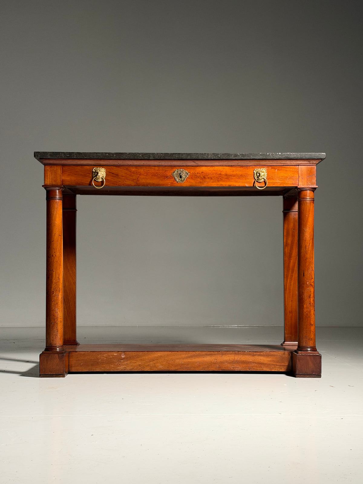 19th century Empire style trumeau side table