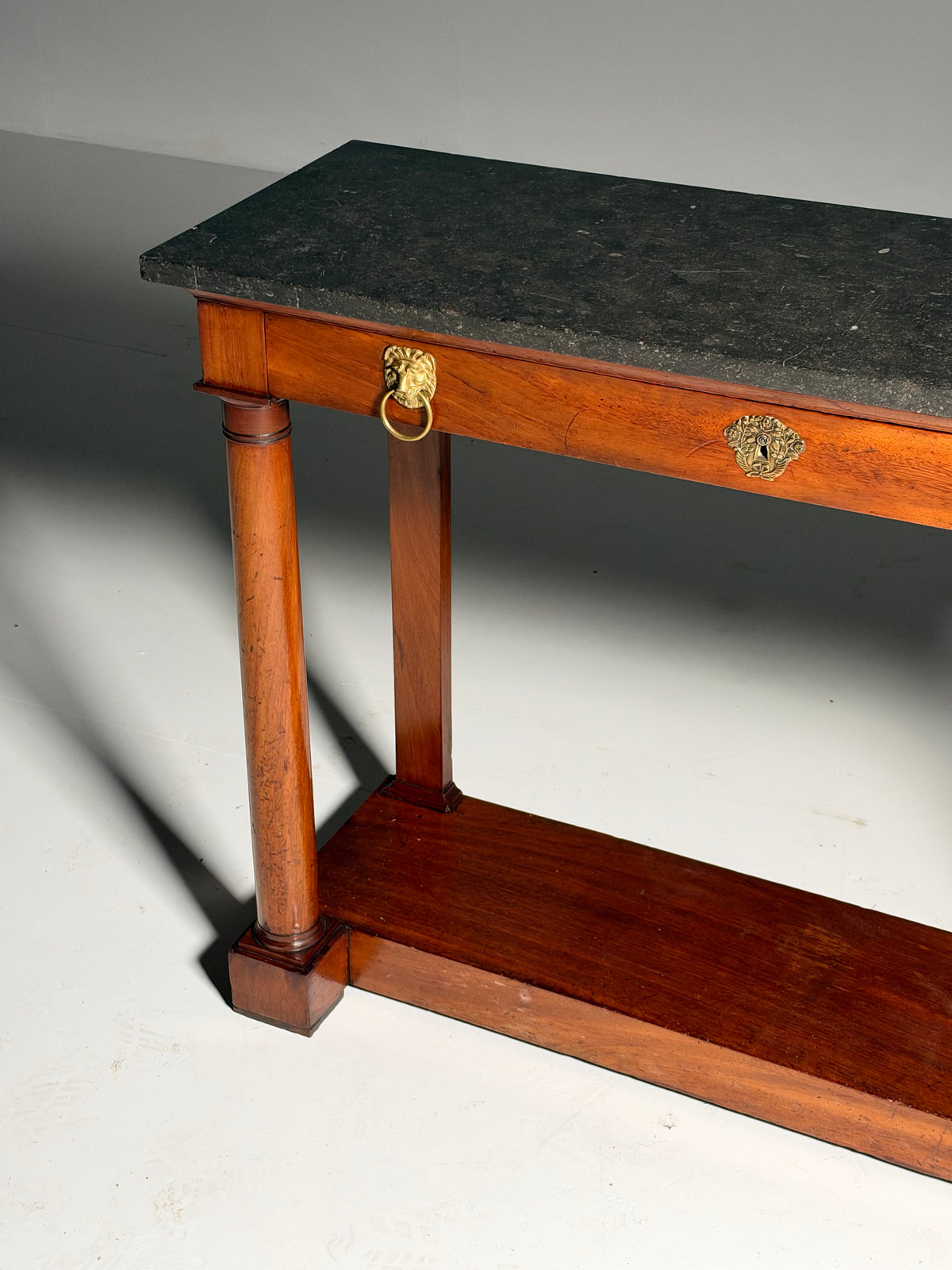 19th century Empire style trumeau side table