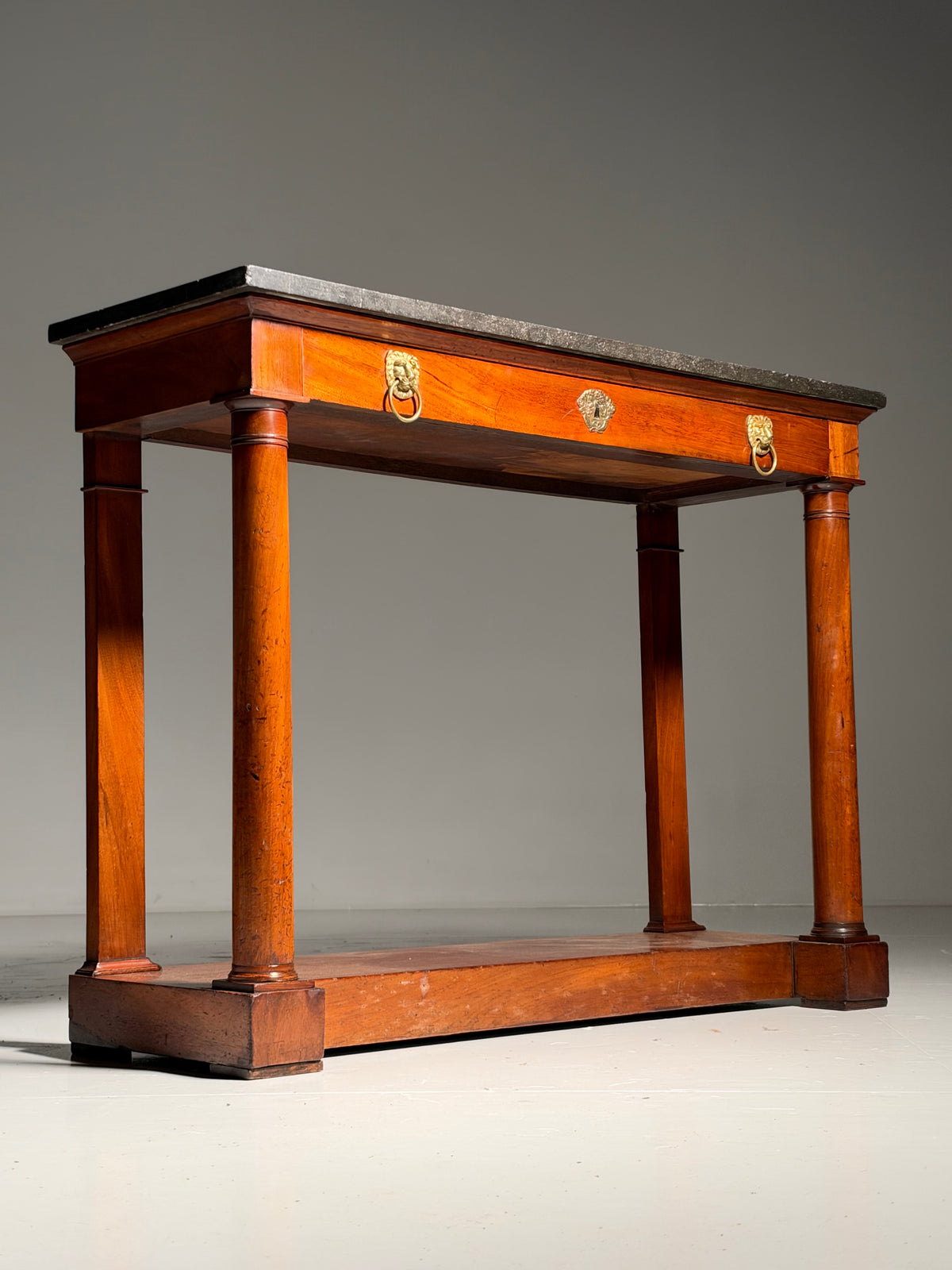 19th century Empire style trumeau side table